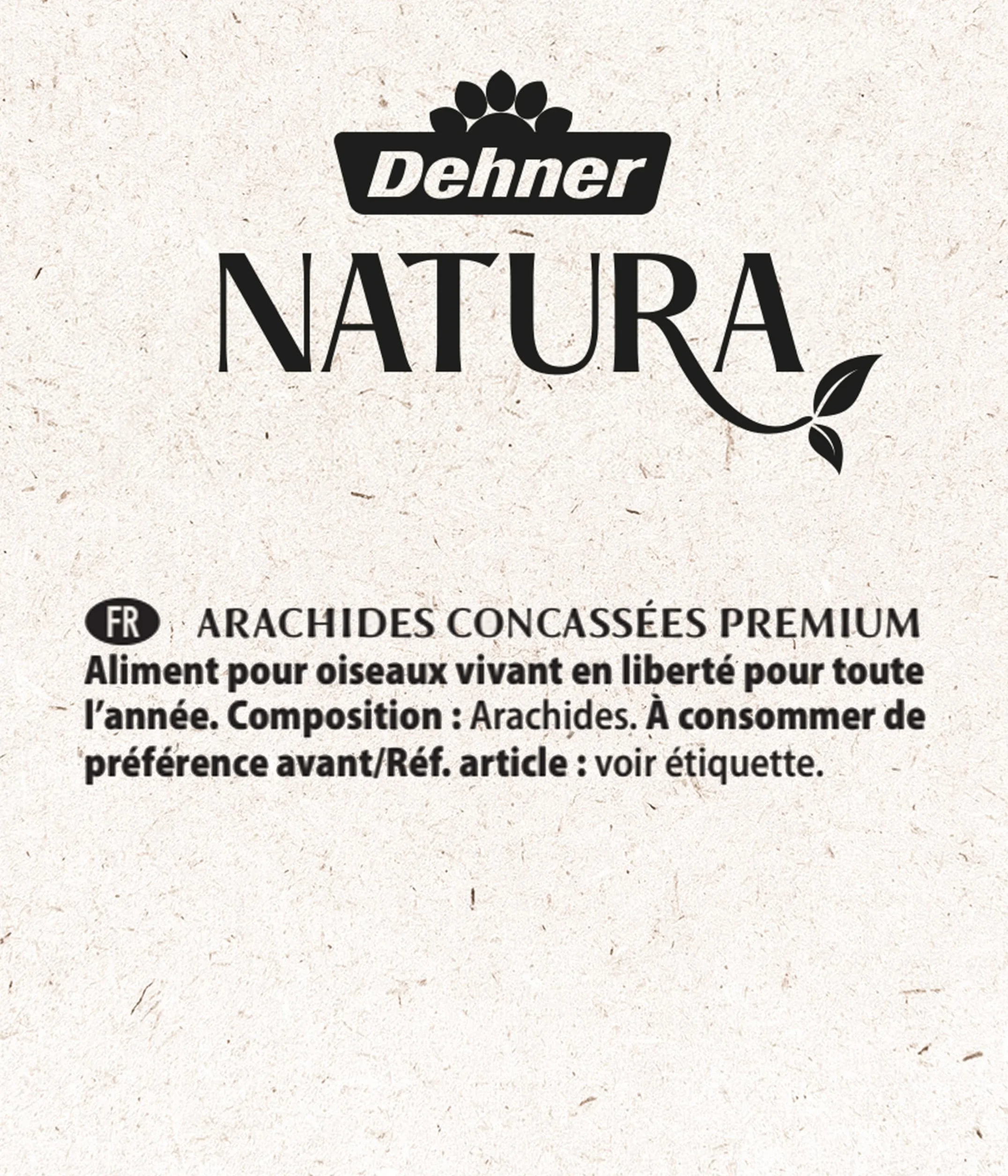 Dehner Natura Premium Nourriture pour Oiseaux Sauvages, arachides concassées, 1 kg