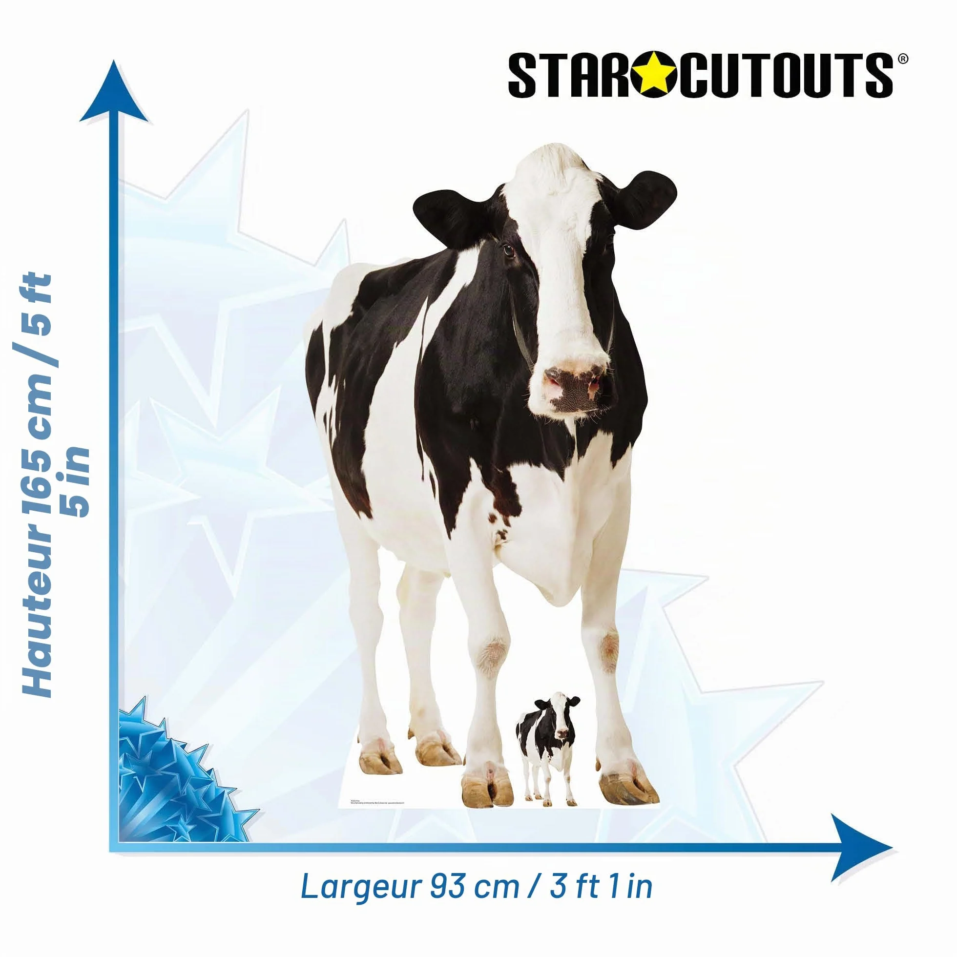 Figurine Géante Vache 152 Cm Star Cutouts Stsc163