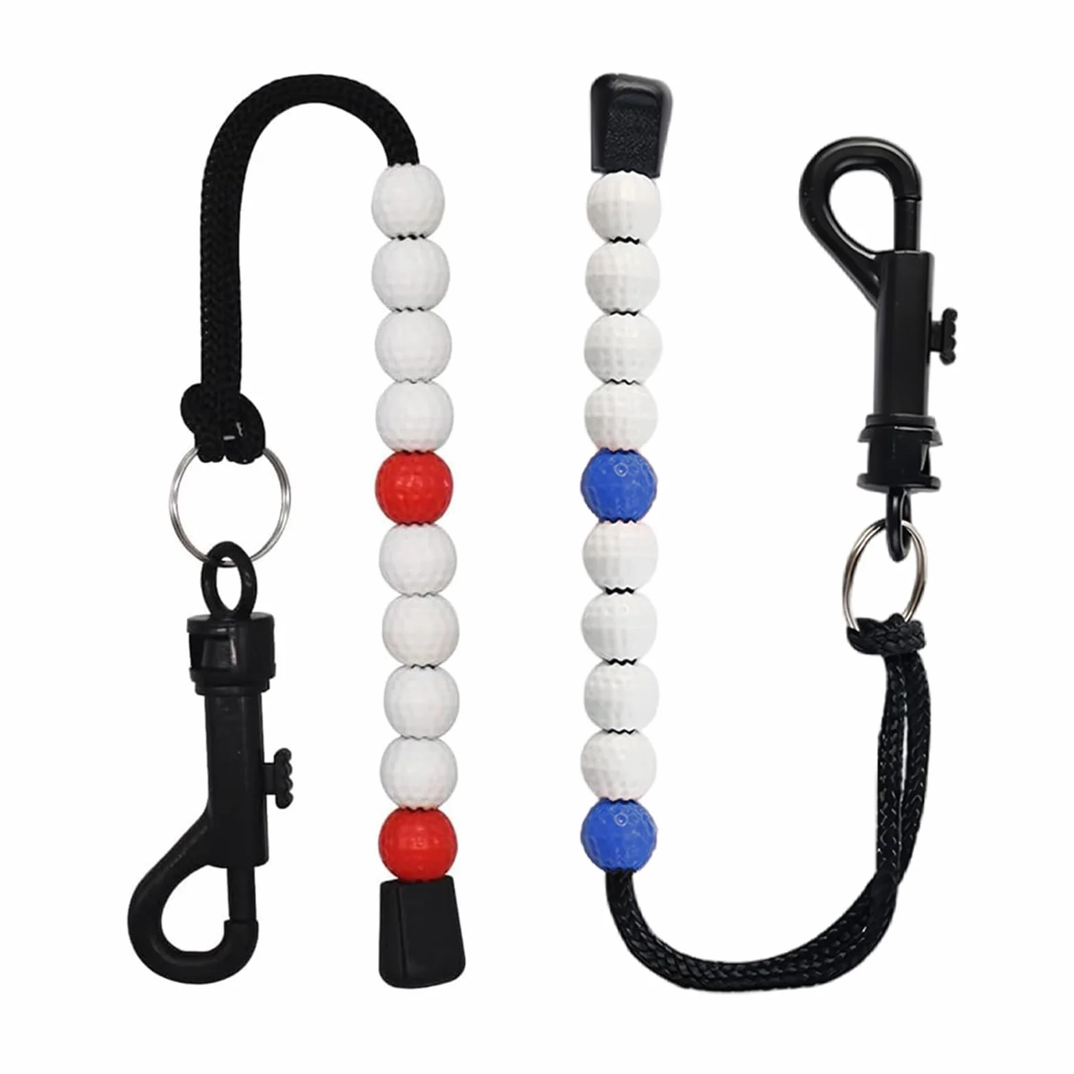 Compteur de Coups de Golf 2 Pièces, Compteur de Perles Portables avec Pince pour Sports de Plein Air