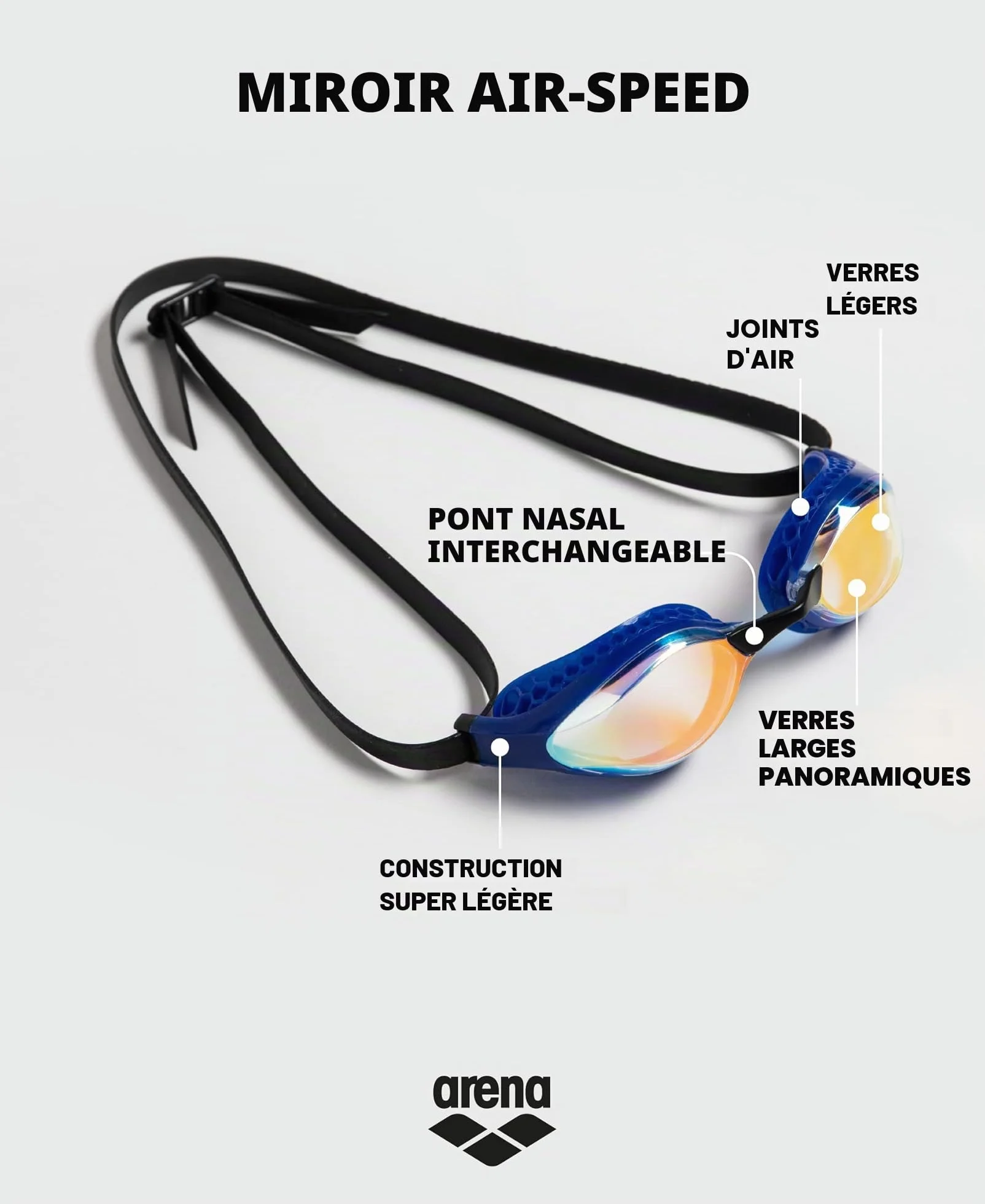Arena Air-speed Mirror Lunettes Mixte