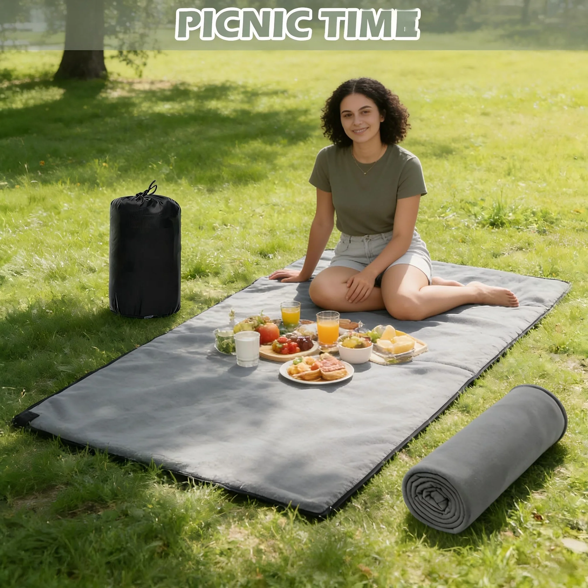 Sac de couchage en coton et coutil ultra léger - 180 x 80 cm - Sac de couchage intérieur en polaire compact - Sac de couchage léger pour le camping, la randonnée, l'auberge et l'extérieur