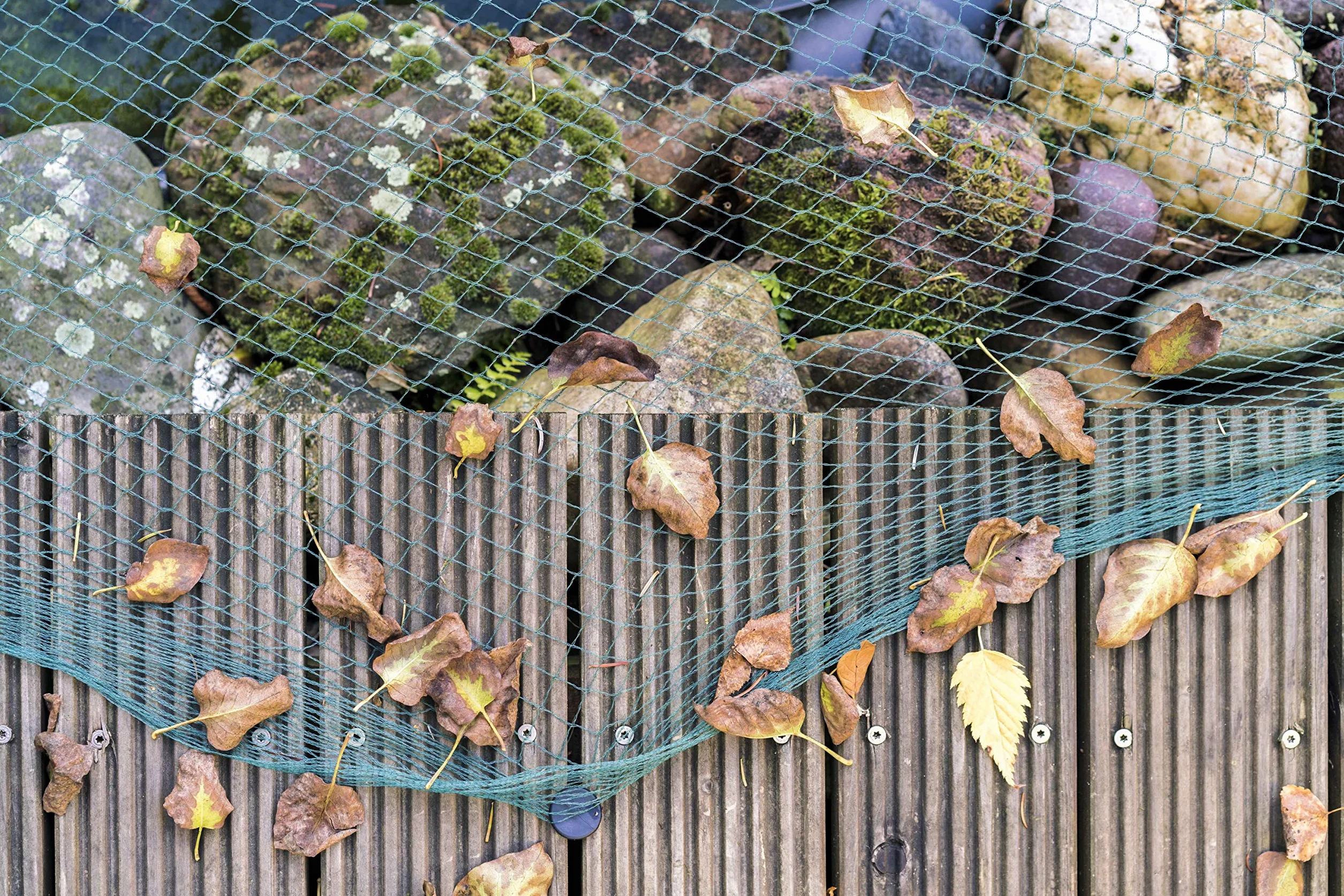Aquagart Filet de Protection pour Étang Anti-Feuilles Anti-Oiseaux 4m x 16m Vert