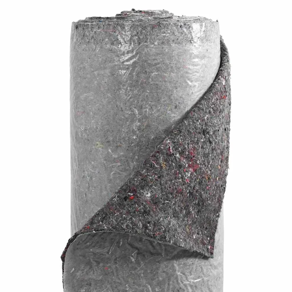 vidaXL Feutre de bassin Gris 1 x 10 m Polyester et coton, Bâche de jardin étanche pour étang