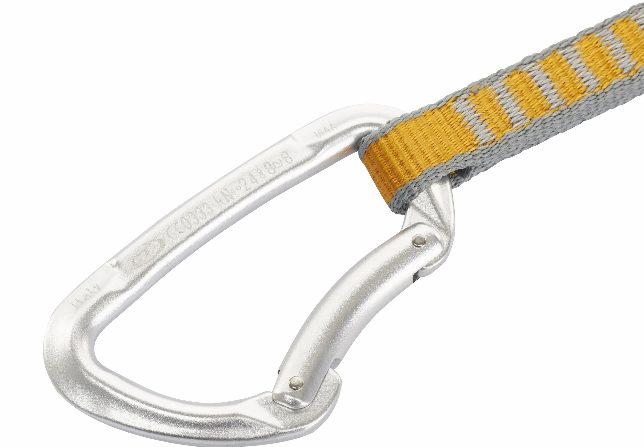 Climbing Technology Basic Set Nylon Non K-Lock, référence Unisexe-Adulte, Argent, Unique