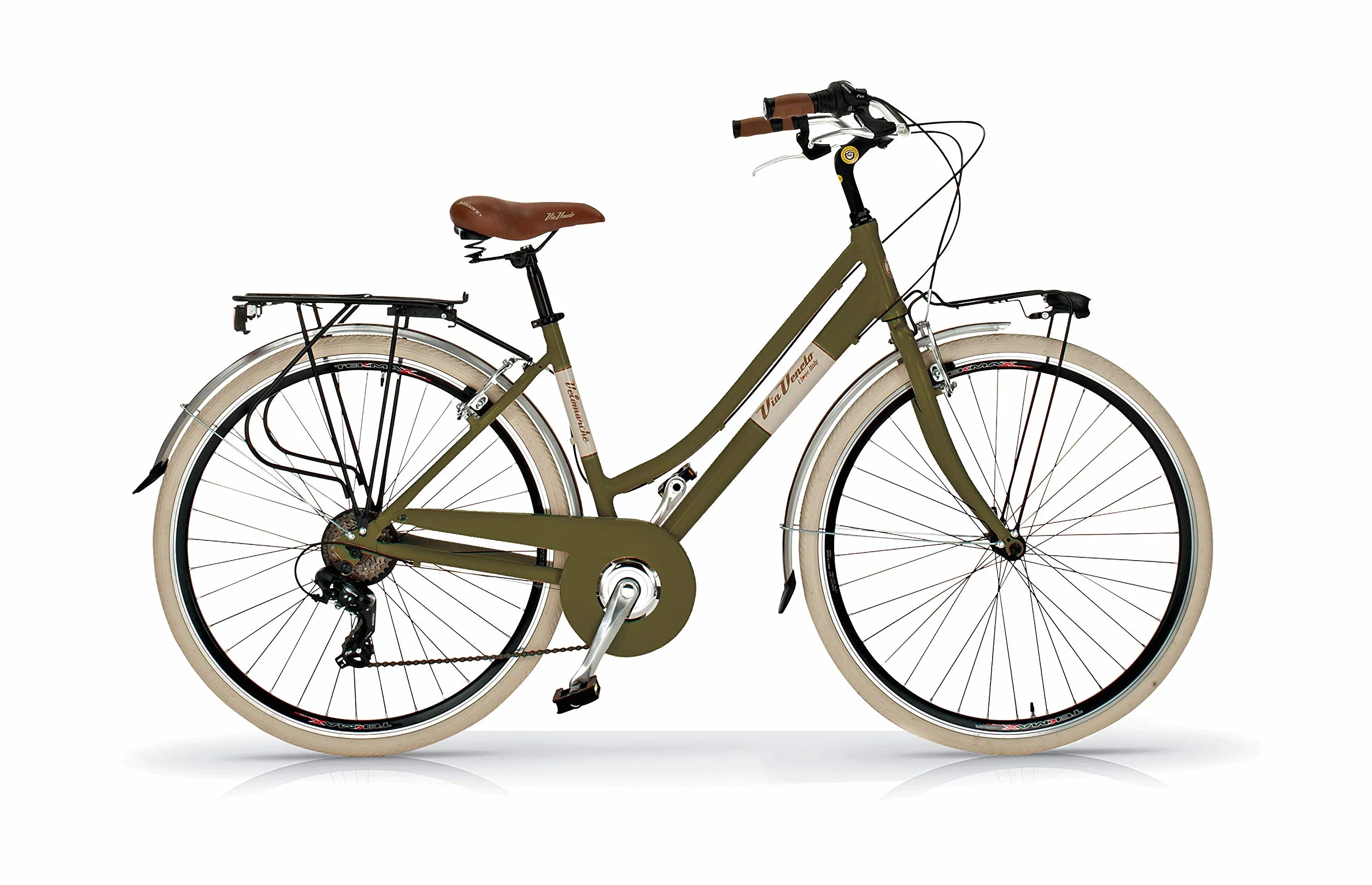 Via Veneto AIRBICI Bicyclette rétro pour Femme Cadre en Aluminium