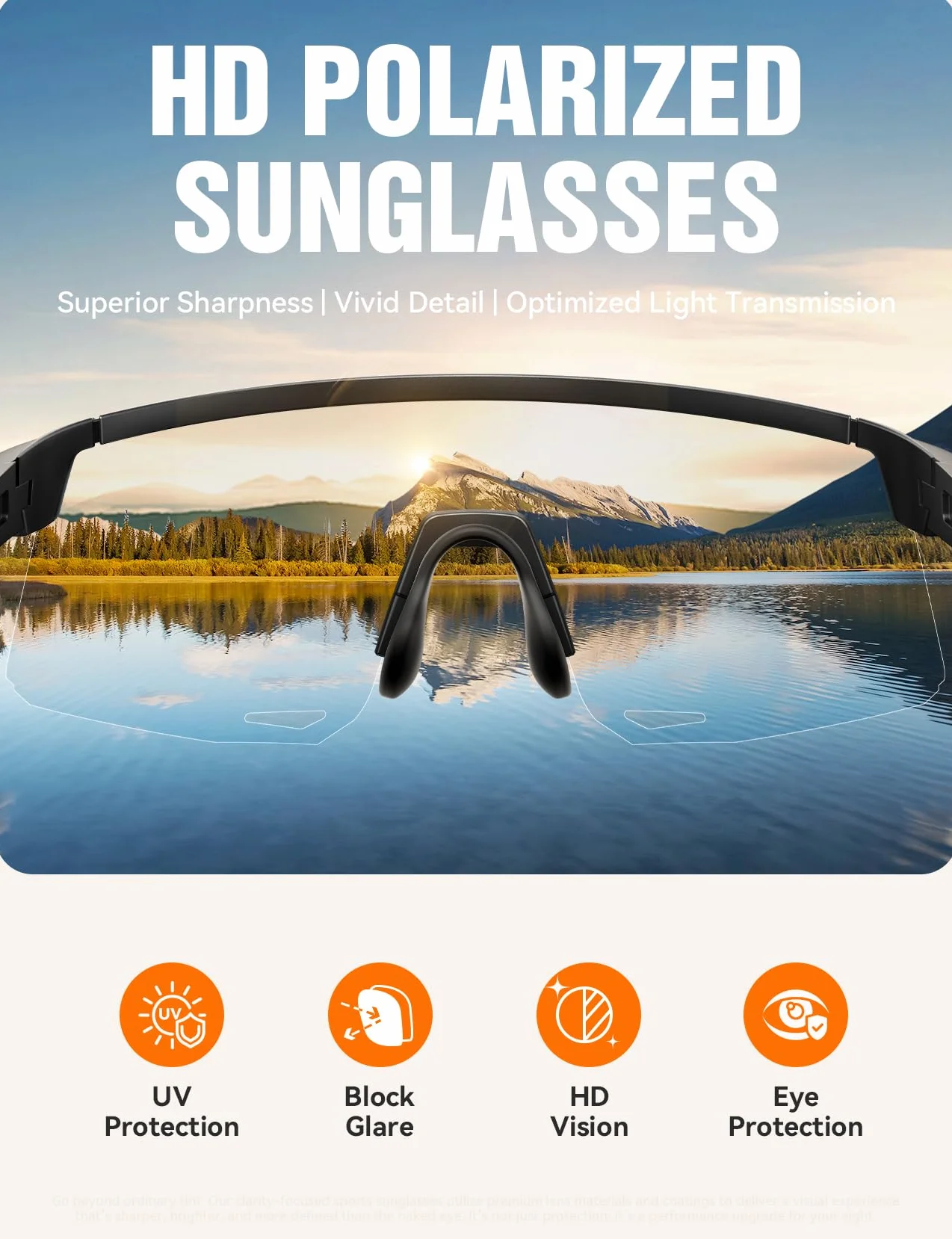 JOYROOM Lunettes de soleil de vélo pour homme et femme UV400 TR90 - Cadre flexible - Lunettes de sport rapides pour vélo, vélo électrique, course à pied, extérieur - Noir