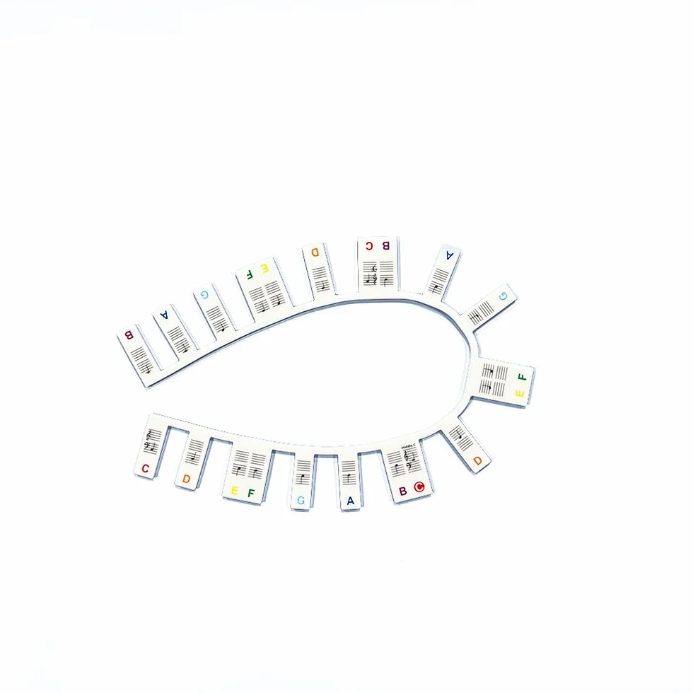 INF Etiquettes Amovibles pour Piano et Clavier 88 Touches Silicone