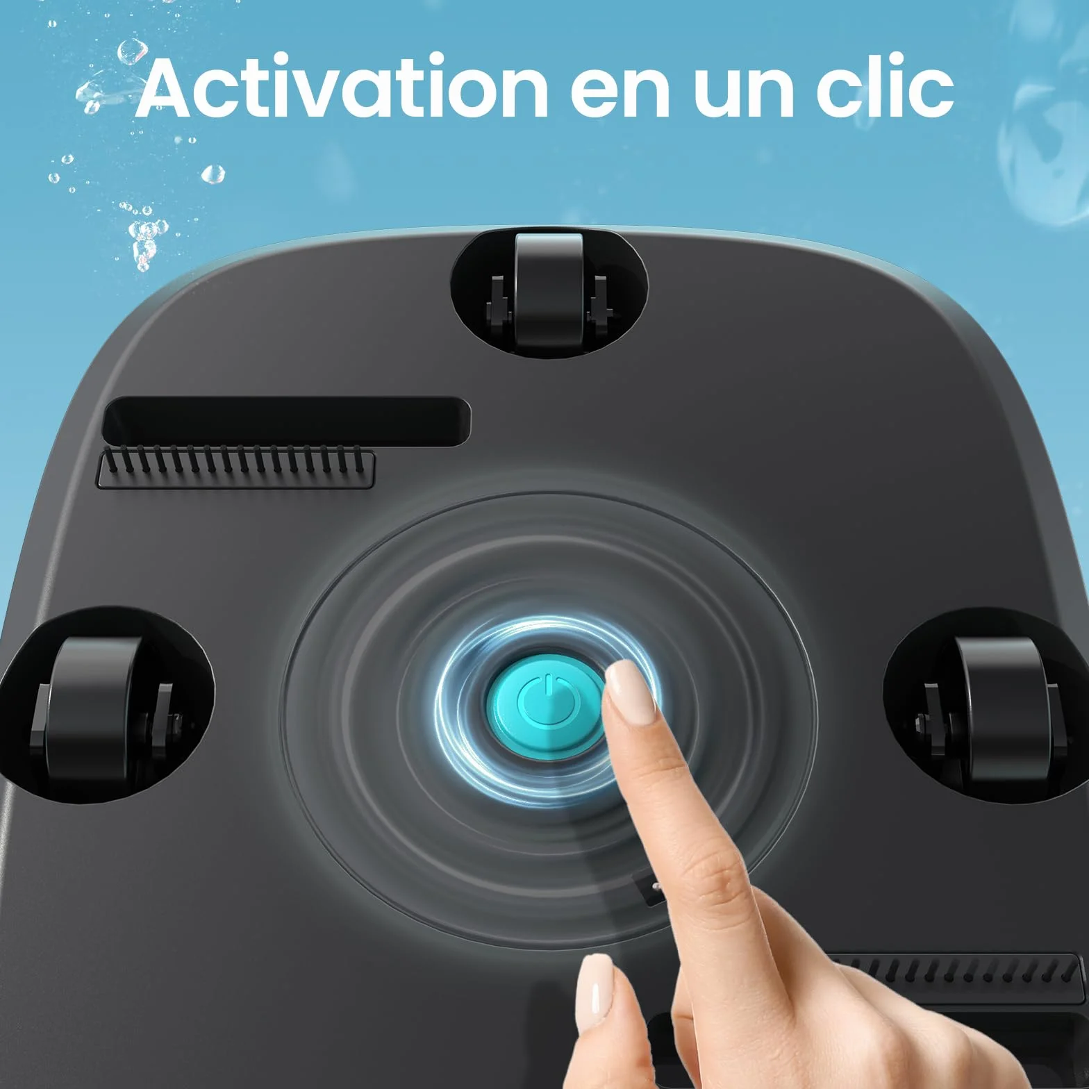 AIPER Scuba SE Robot Piscine sans Fil, Autonomie 90 Min, Nettoyage Auto-Stationnement