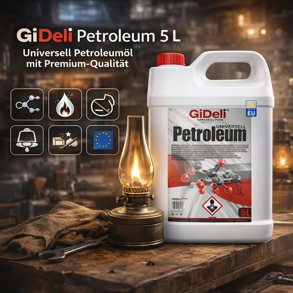 Huile de lampe pétrole 5 L GiDeli combustible haute pureté faible odeur