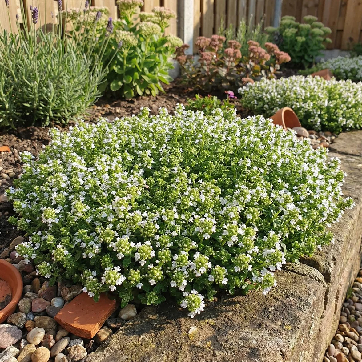 Bloomique Thymus Albiflorus Thym Rampant Rustique Vivace Couvre-sol 10-20 cm Pot 9 cm