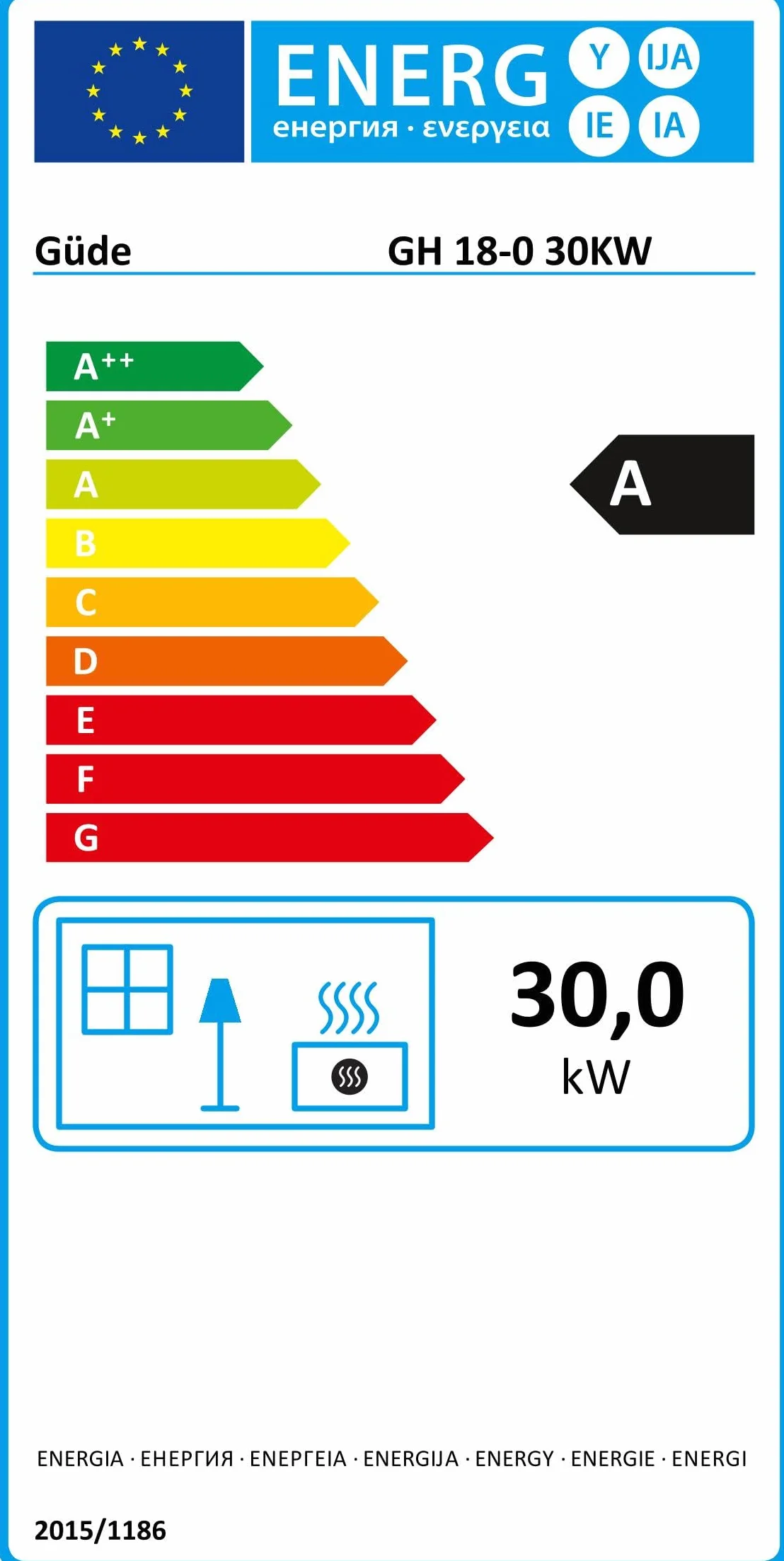 Güde GH 18-0 Souffleur de Chauffage au gaz sans Fil 30 KW Brûleur en Acier Inoxydable Allumage piézoélectrique