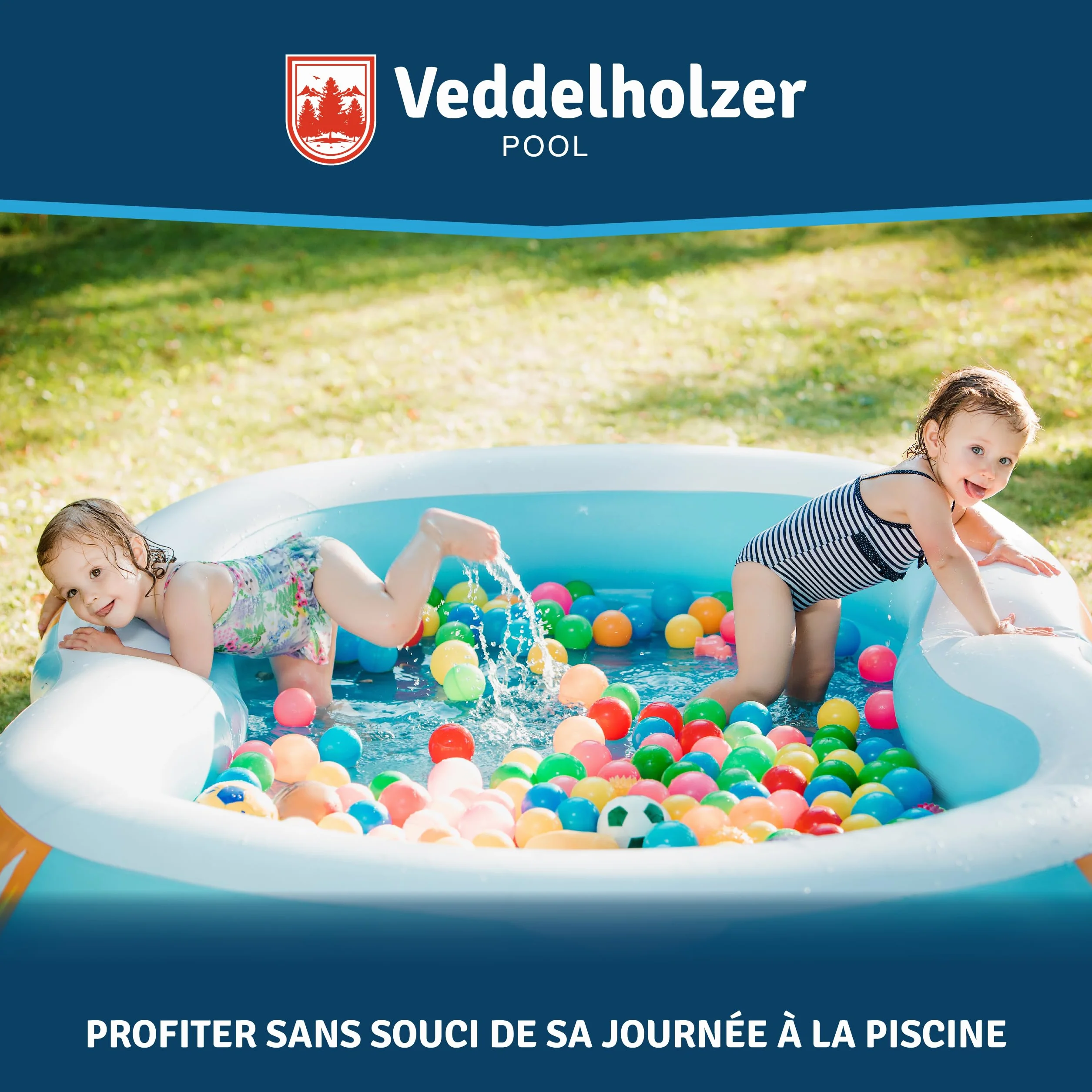 Veddelholzer Ruban d'étanchéité 10 cm x 150 cm transparent flexible pour piscine