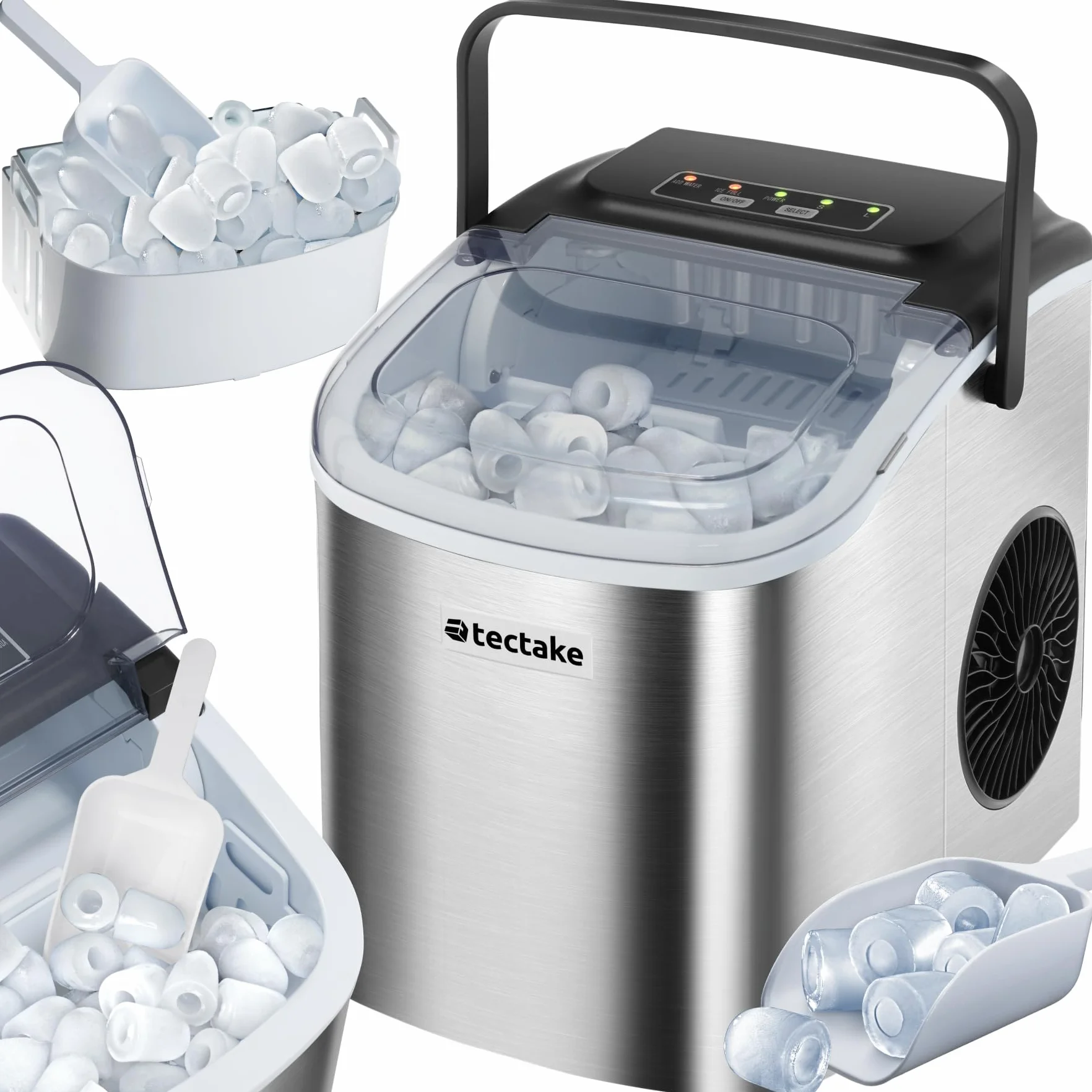 Machine à glaçons Silencieuse 9 glaçons par cycle 6-13 minutes Écran tactile Ice Maker