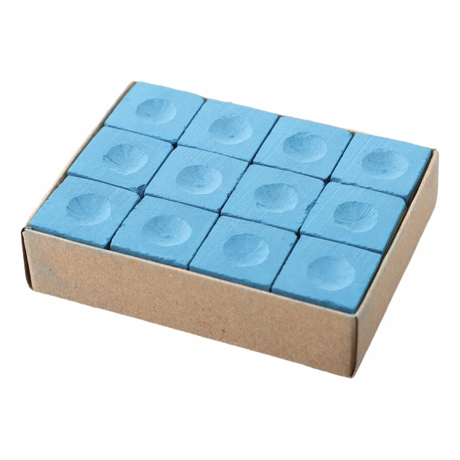 Craie de billard et snooker bleu Lot de 12 cubes 23 x 23 x 22,6 mm