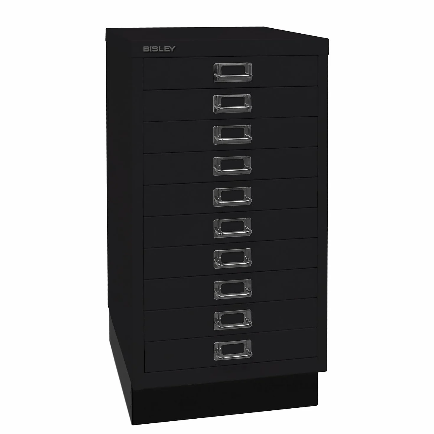BISLEY MultiDrawer Série 29 Socle DIN A3 10 tiroirs métal Noir 43,2 x 34,9 x 67 cm