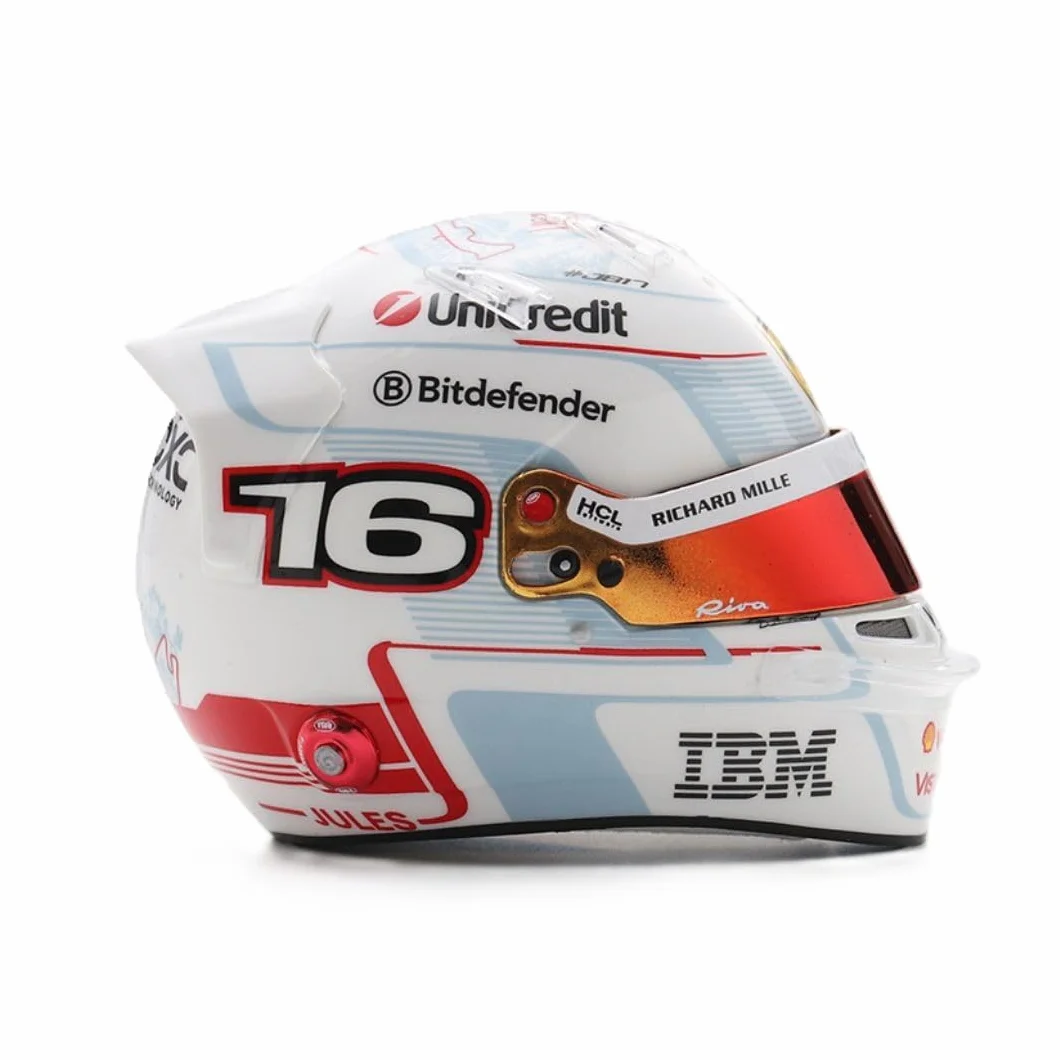 Casque Ferrari Charles Leclerc n° 16 2ème GP Monaco 1/5 LookSmart