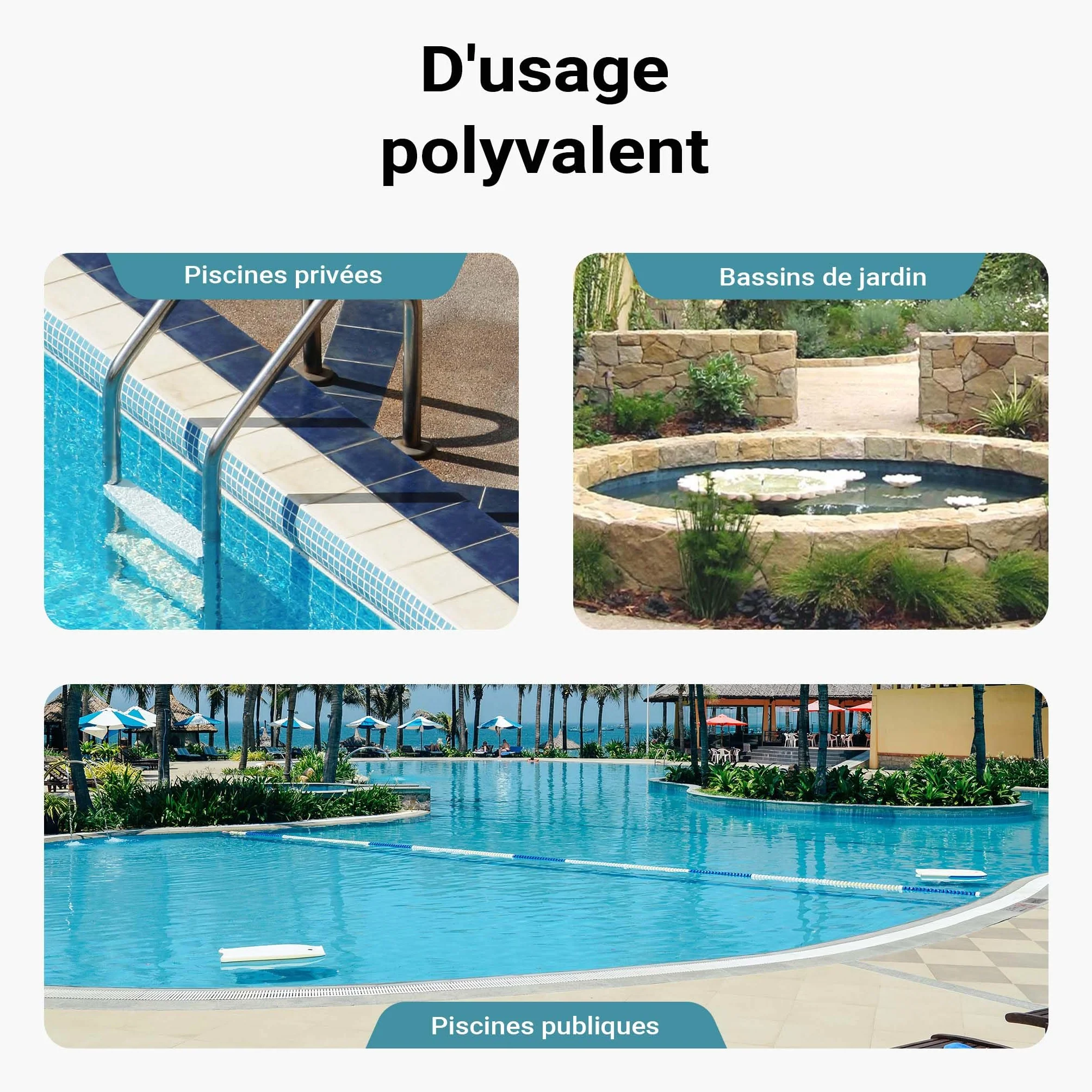 Wiltec Tuyau piscine noir 12 m Ø 32 mm solaire flottant sections préformées 165 g/m made in Europe