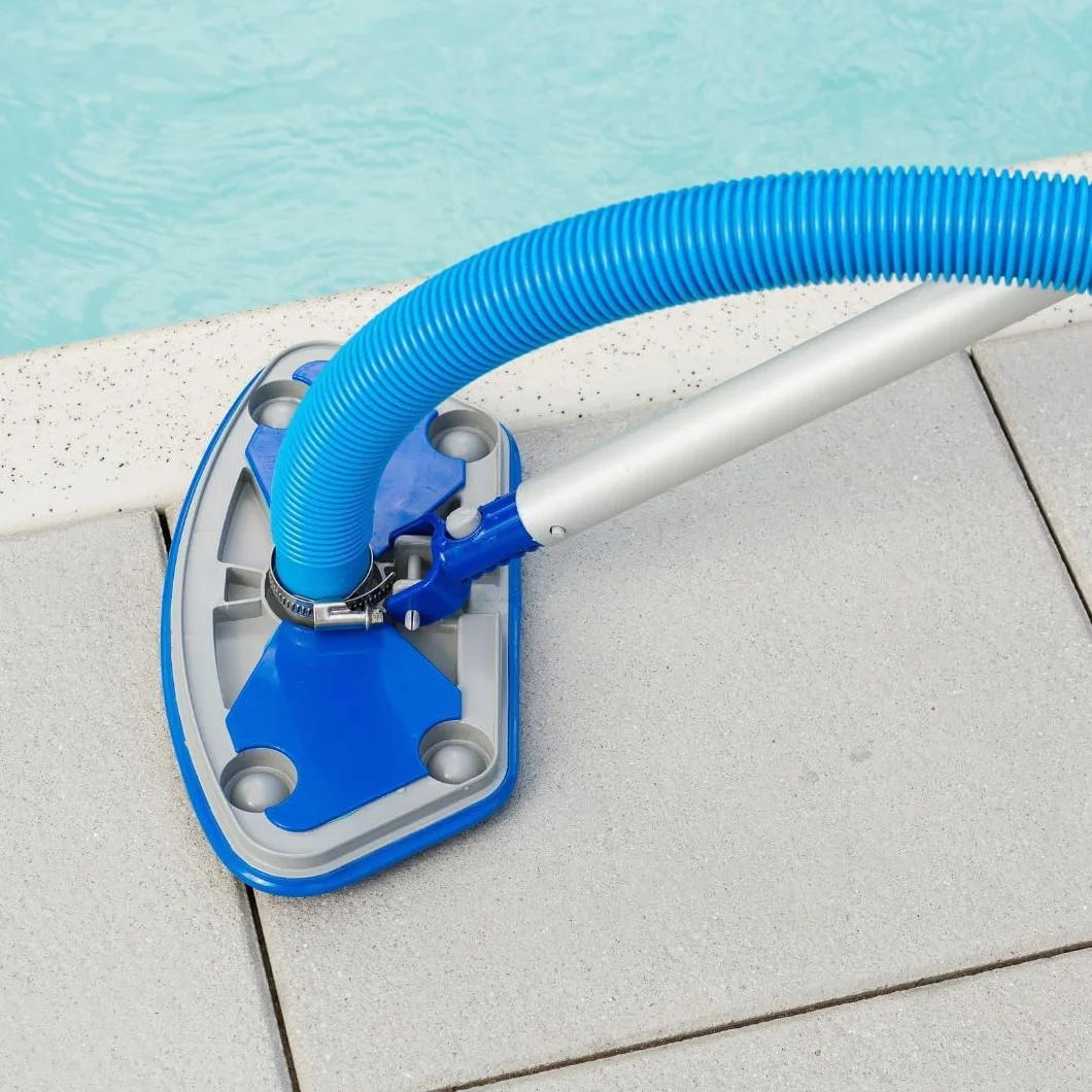 Tuyau de piscine 32 mm 6,6 m bleu résistant UV chlore pour pompe filtration