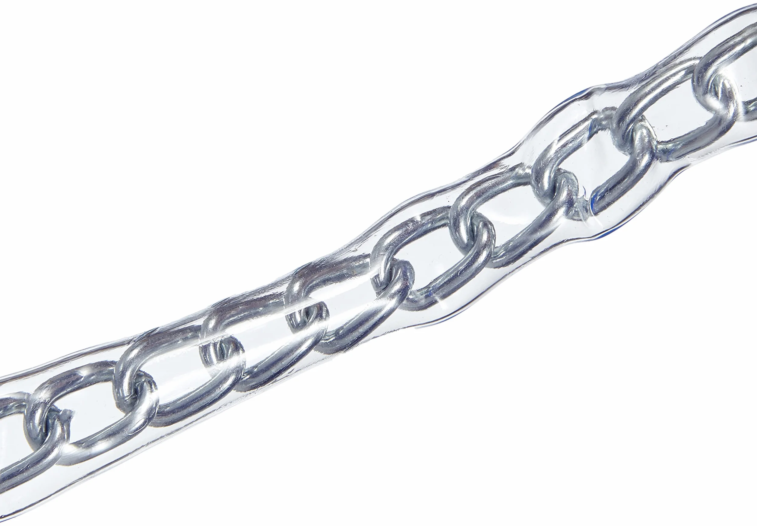 Kerbl 321414 Chaîne d'attache recouverte de plastique avec mousqueton anti-panique et mousqueton 50 cm