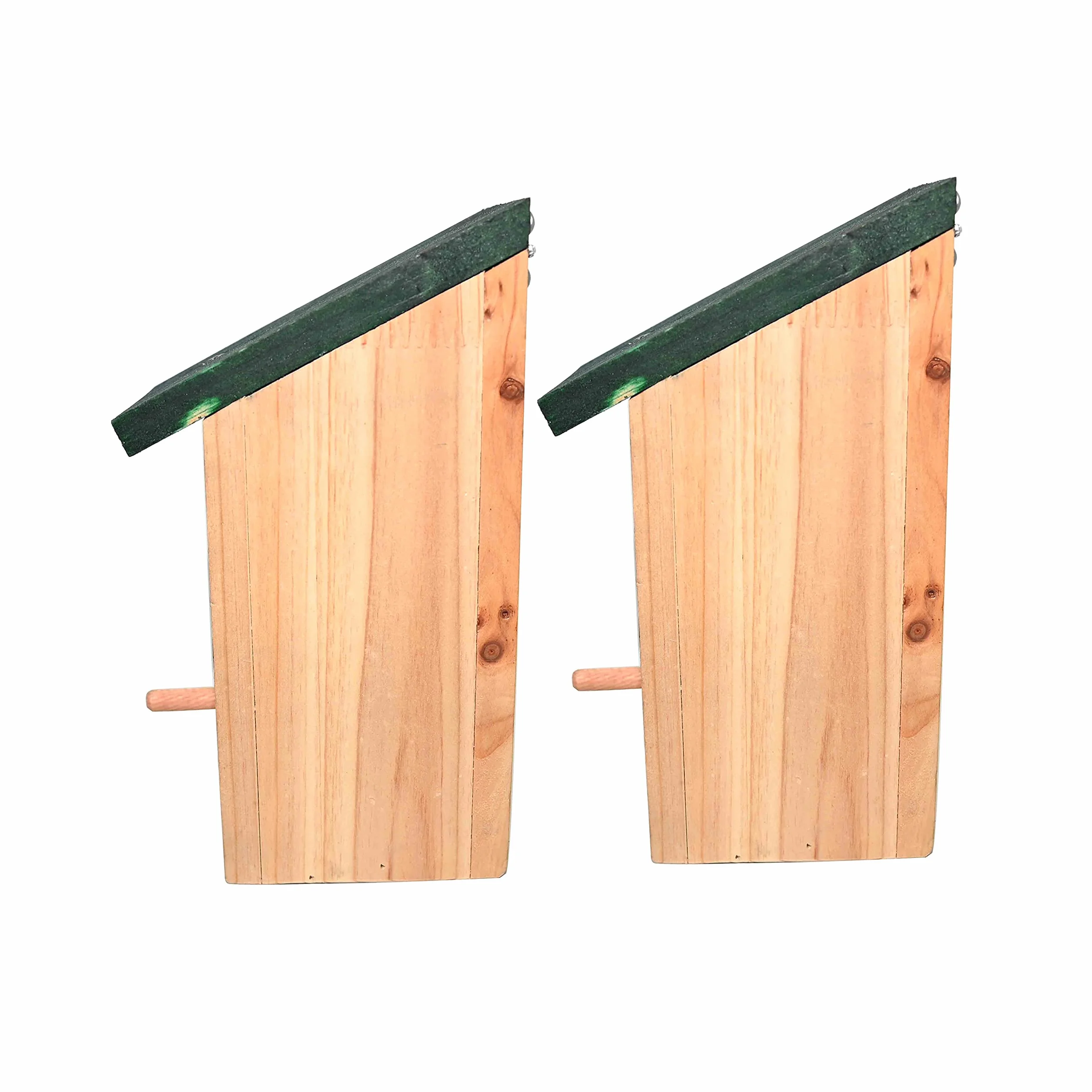 RAM Online Lot de 2 Nichoirs en Bois pour Oiseaux Mésange Bleue Moineau