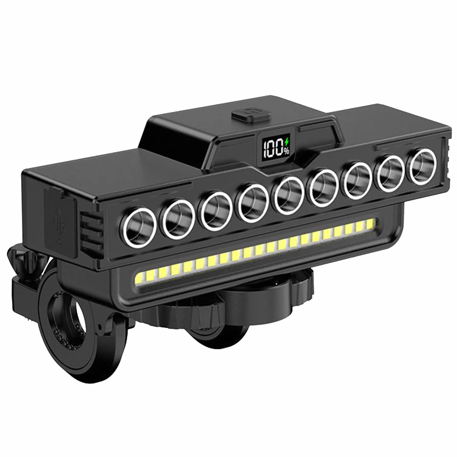 Phare pour Vélo - Klaxon 130 DB pour Cyclisme Lampe | Lampe Rechargeable USB Haute Luminosité pour Trajets Urbains et Aventure