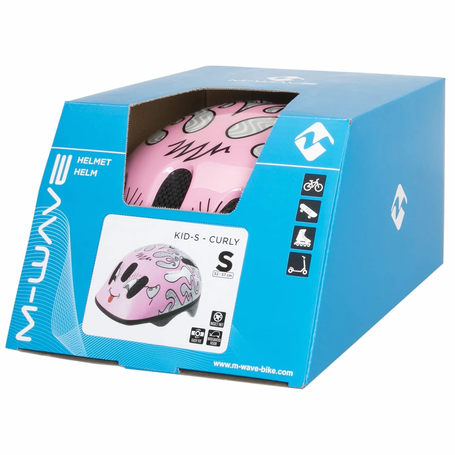 Ventura Curly Casque de vélo Rose