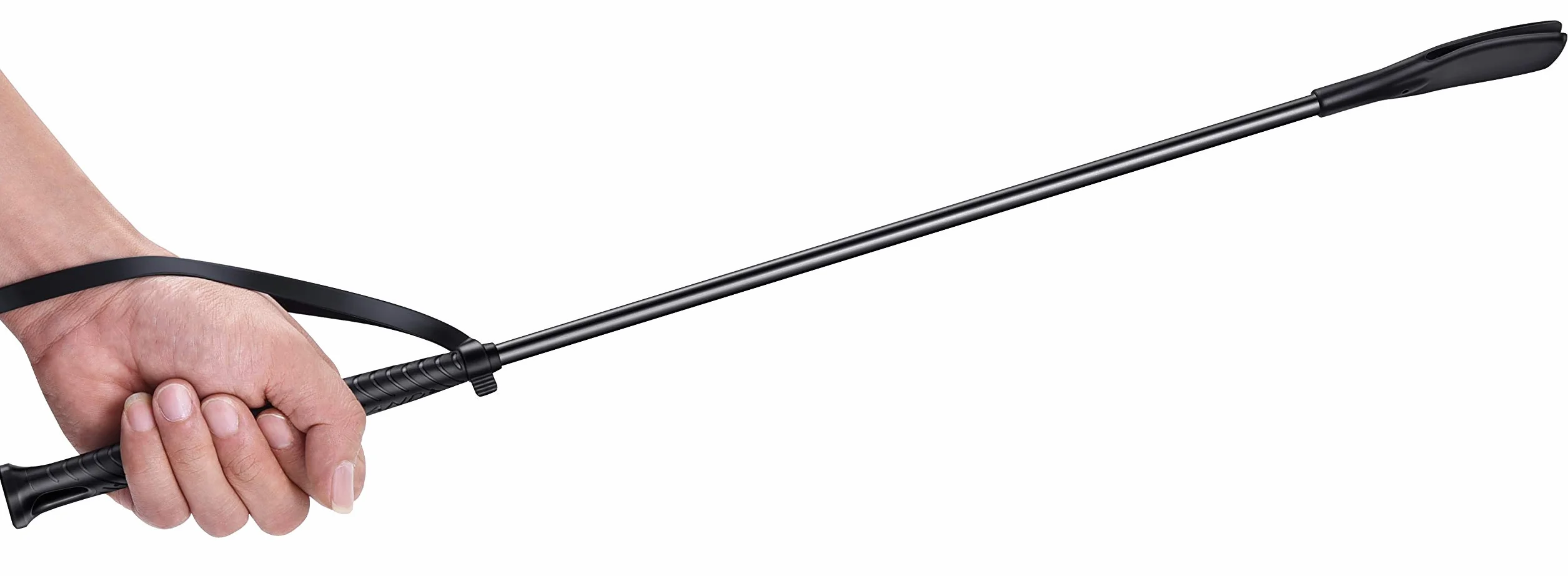 Sunland Cravache d'équitation antidérapante 58,4 cm avec Double Slapper