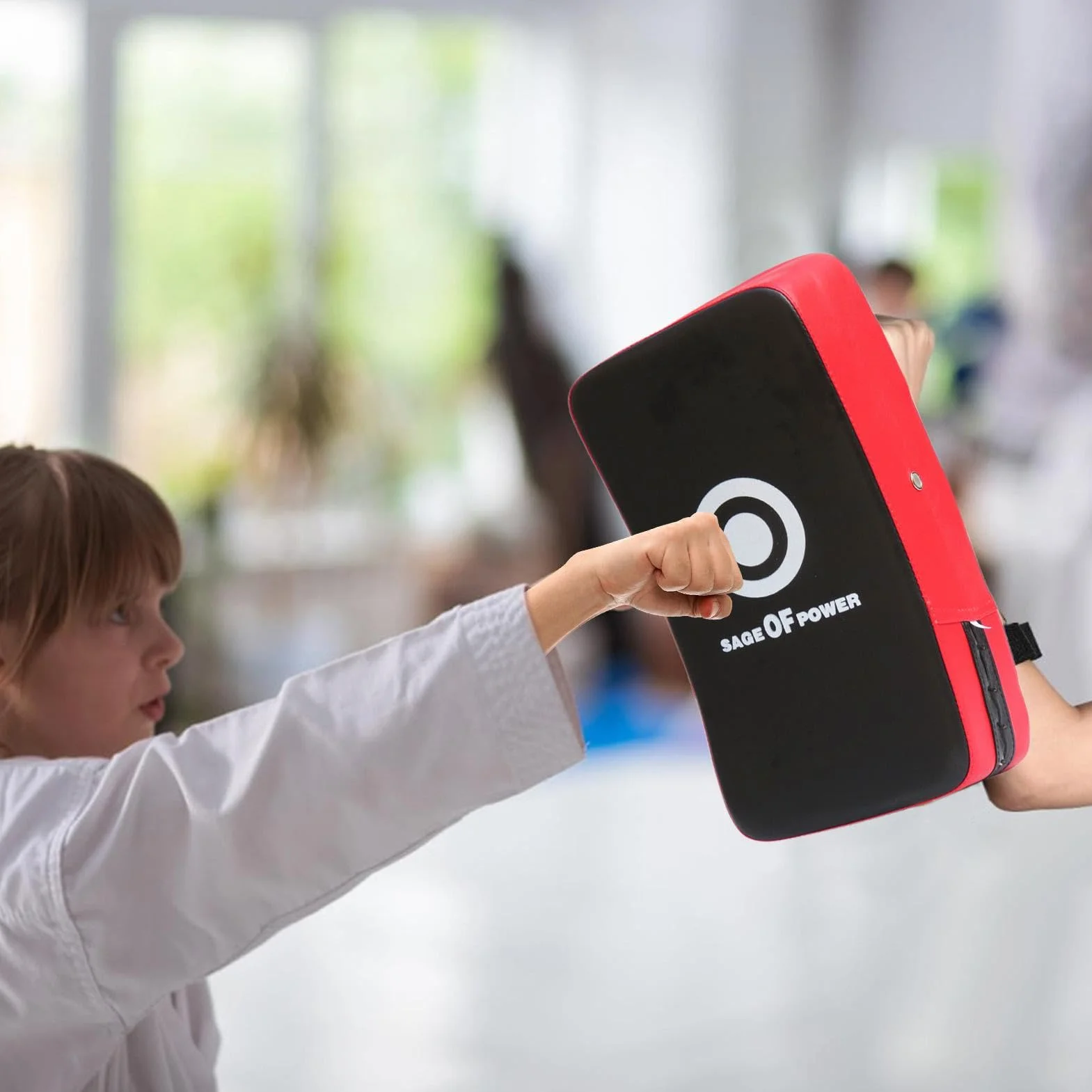 Coussinets de boxe, bouclier de frappe incurvé, bouclier de frappe de boxe, tapis de blocage d'entraînement, bouclier incurvé robuste, idéal pour l'entraînement, le blocage et l'amélioration des