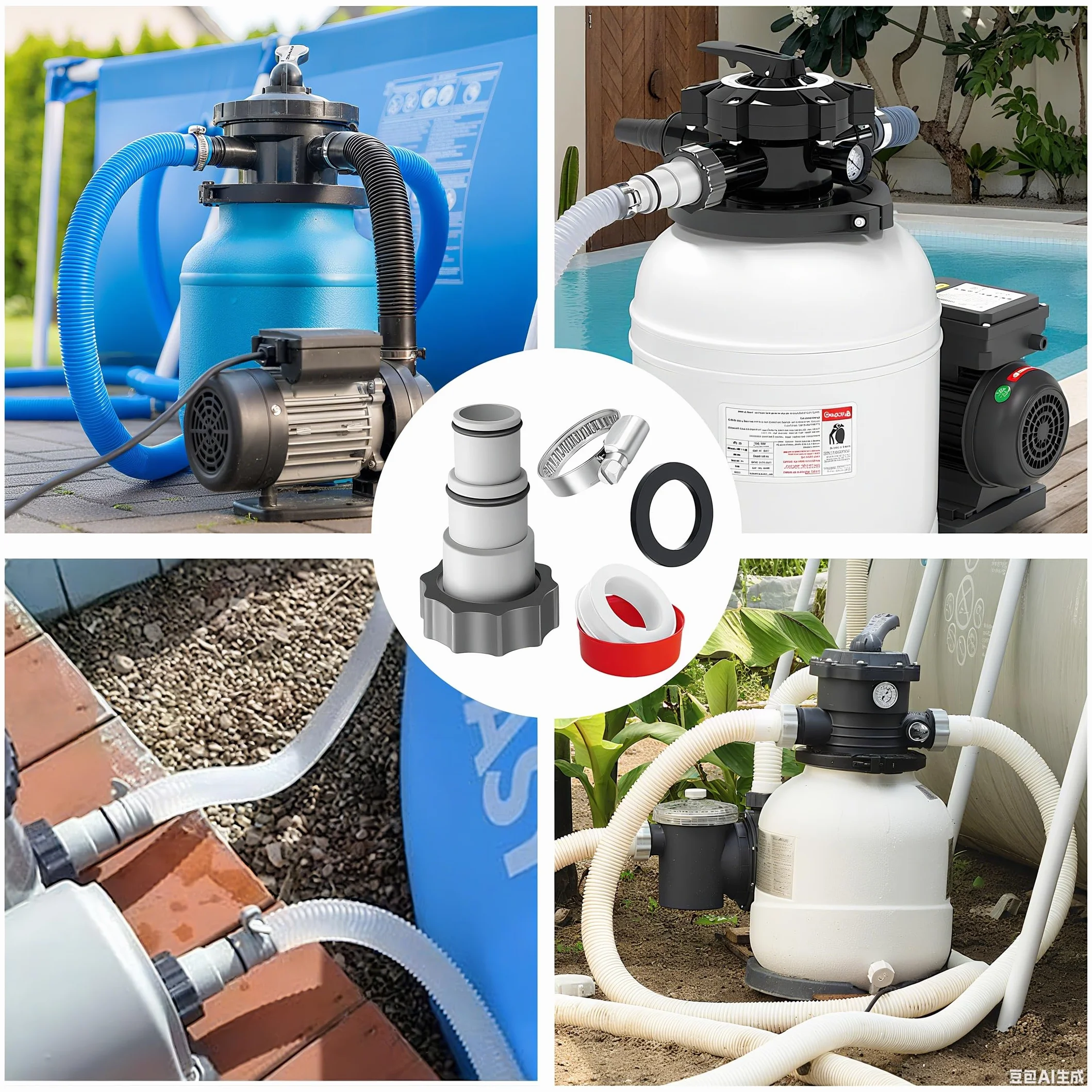 Intex Adaptateur Tuyau Piscine Ø 32 38 mm Raccord