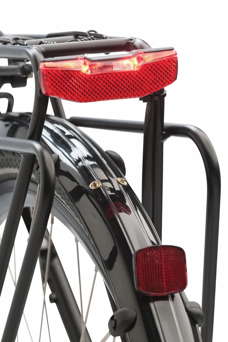AXA Blueline Rear 50 mm - Feu arrière pour vélo électrique - Connexion 6-12 V - Homologation StVZO - Rouge