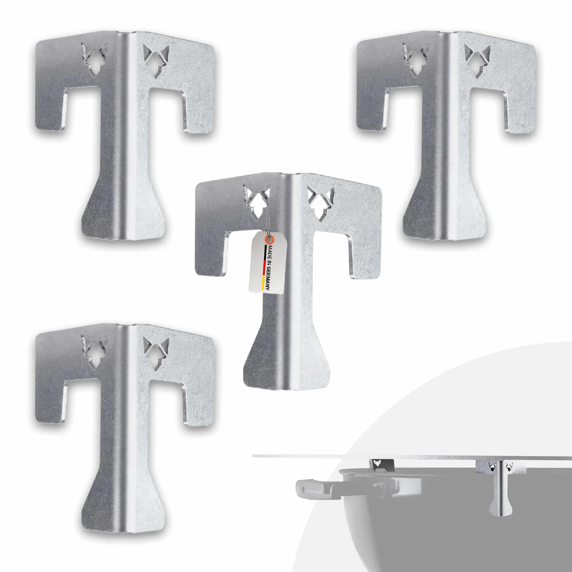 FENNEK Lot de 4 supports d'espacement universels pour plaques de feu