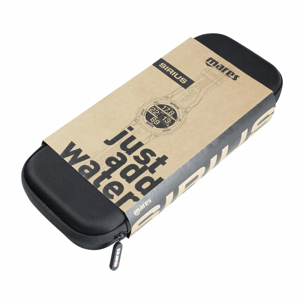 Mares Sirius Ordinateur de plongée au poignet pour plongeurs de loisir | Accessoire de plongée sous-marin, plongée avec tuba, noir/argenté