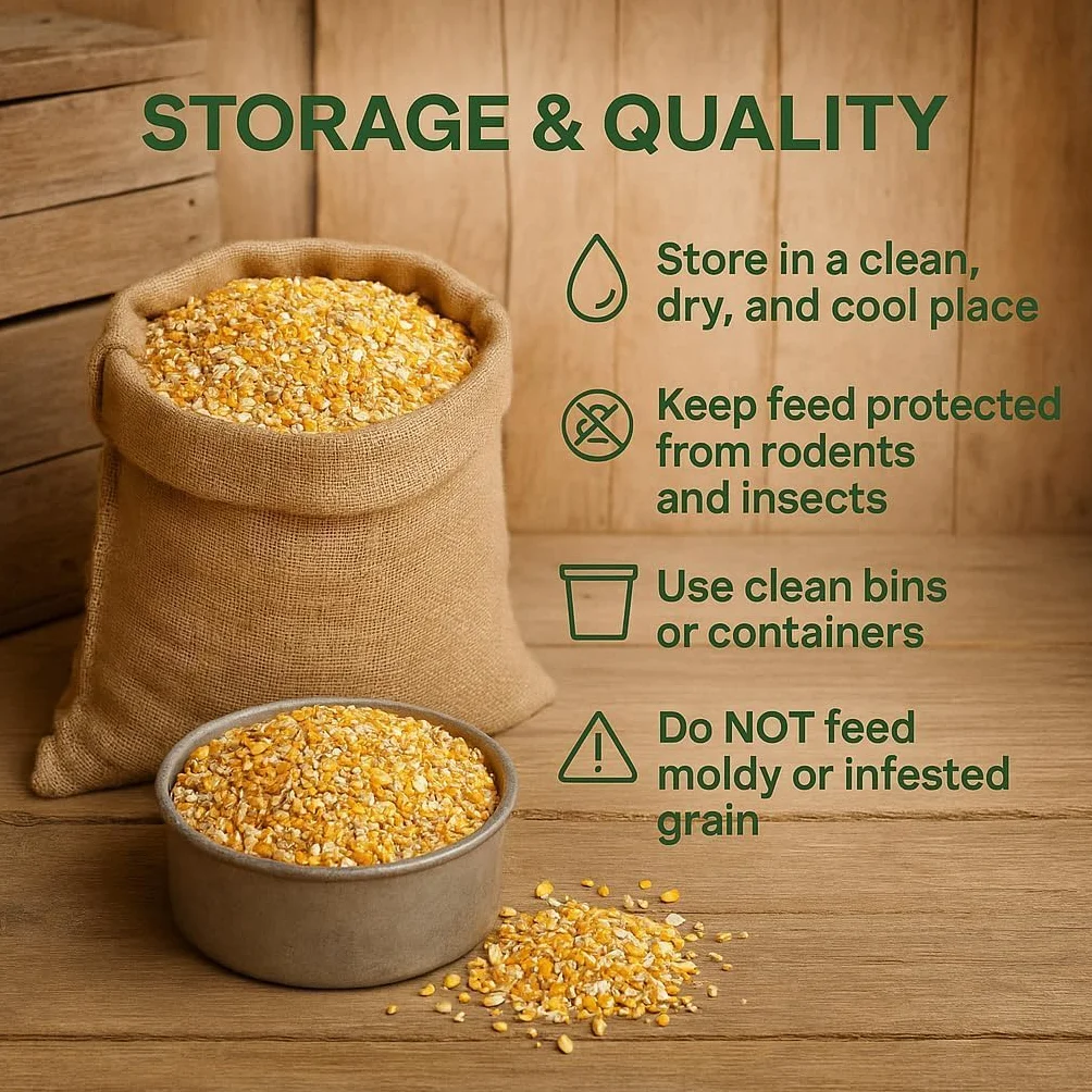 GiDeli Maïs fourrage jaune 5 kg – Grains de maïs cassés de qualité alimentaire pour poules, canards, chevaux et pigeons