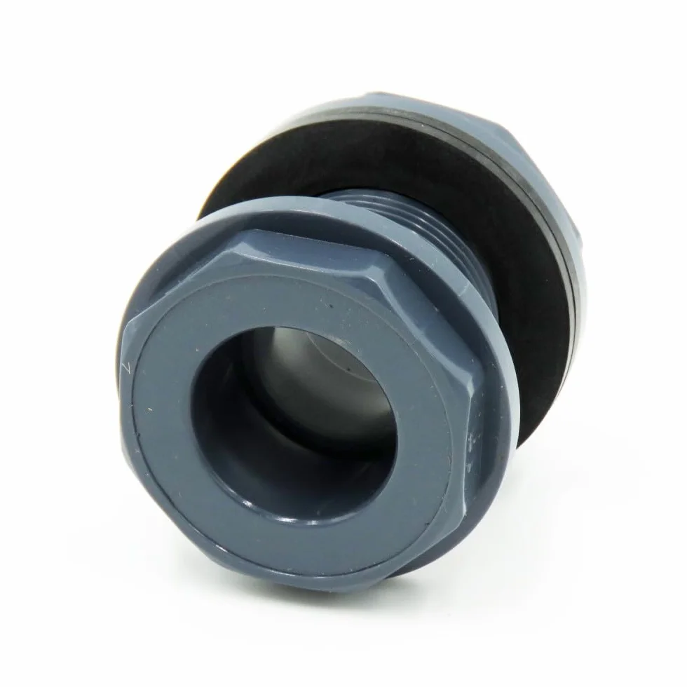 Traversée de paroi en PVC pour tuyau ø32 mm 1 pouce 1/4 aquaponie hydroponie
