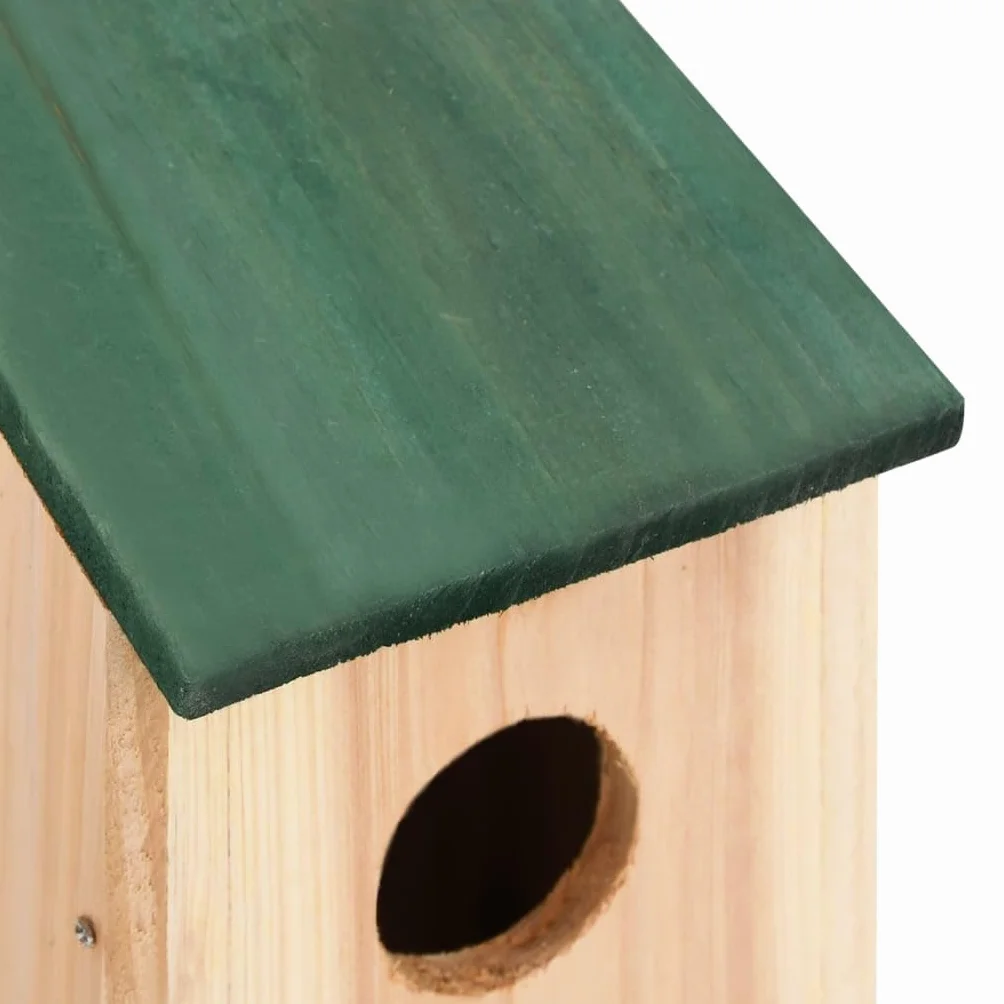 vidaXL 4X Nichoirs en Bois de Pin pour Oiseaux Jardin Extérieur