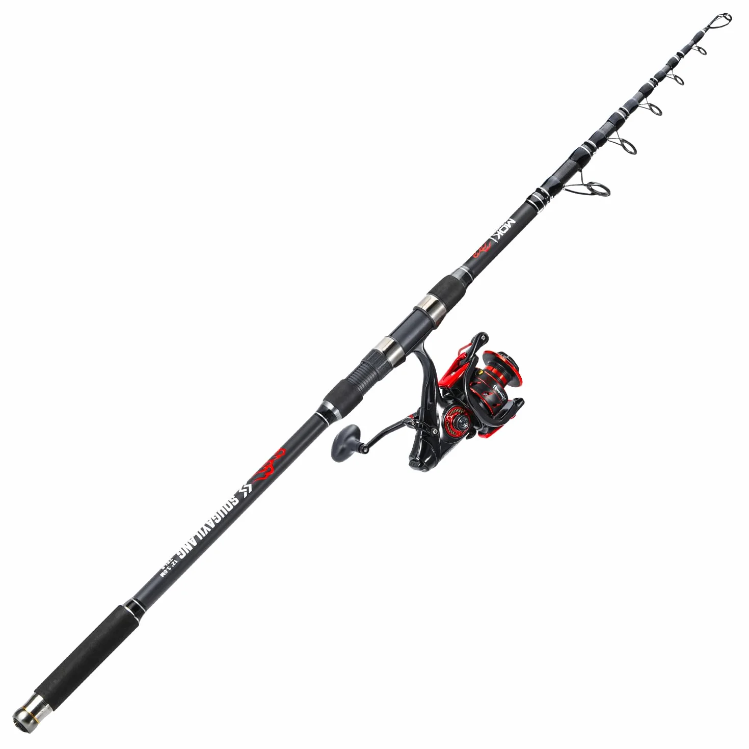 Sougayilang Canne à pêche télescopique carpe moulinet 4.7:1 3.6m 3.9m 4.2m
