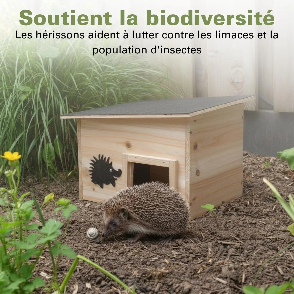 Maison pour hérisson en Bois FSC 100% - Maison pour Cochon d'Inde