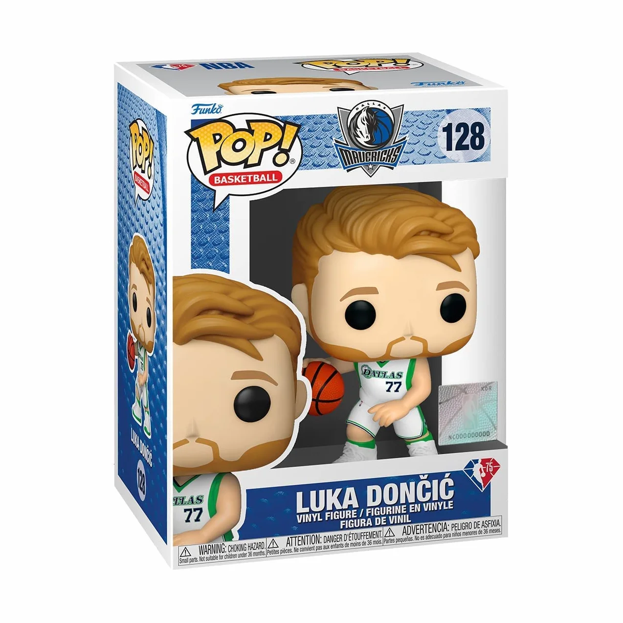 Funko POP! NBA: Mavs - Luka Doncic Dončić - (Light Blue Jersey) - Figurine en Vinyle à Collectionner - Idée de Cadeau - Produits Officiels - Jouets pour les Enfants et Adultes - Sports Fans