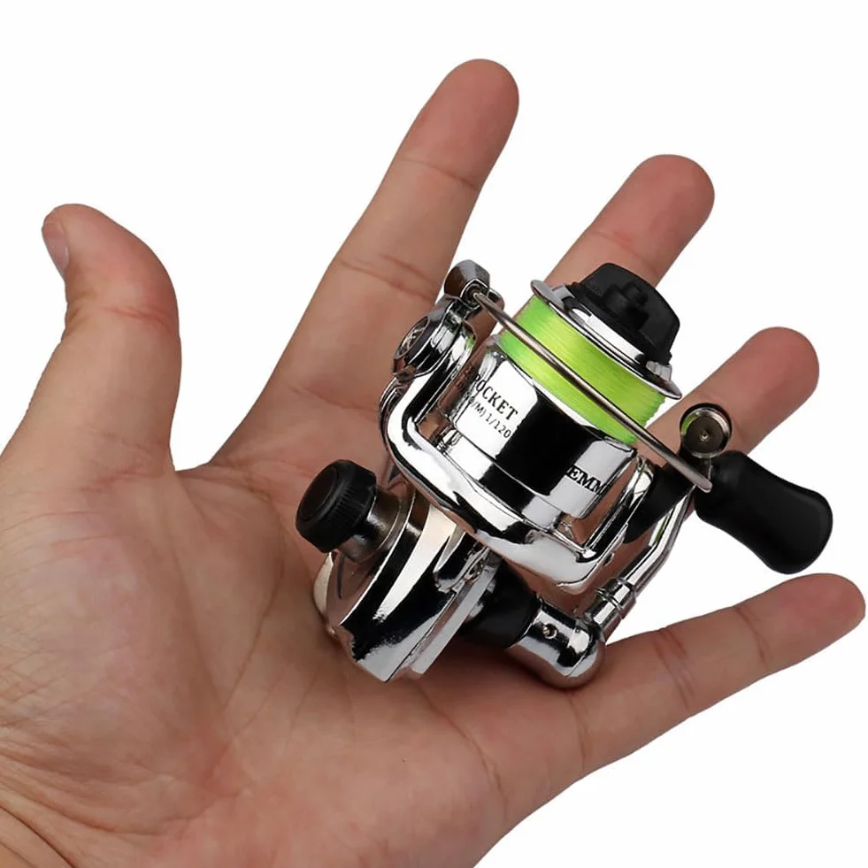 Garvee Moulinet Spinning Compact MN100 – Métal Durable, Rapport 4,3:1, Poignée Réversible – Carpe, Bass, Truite