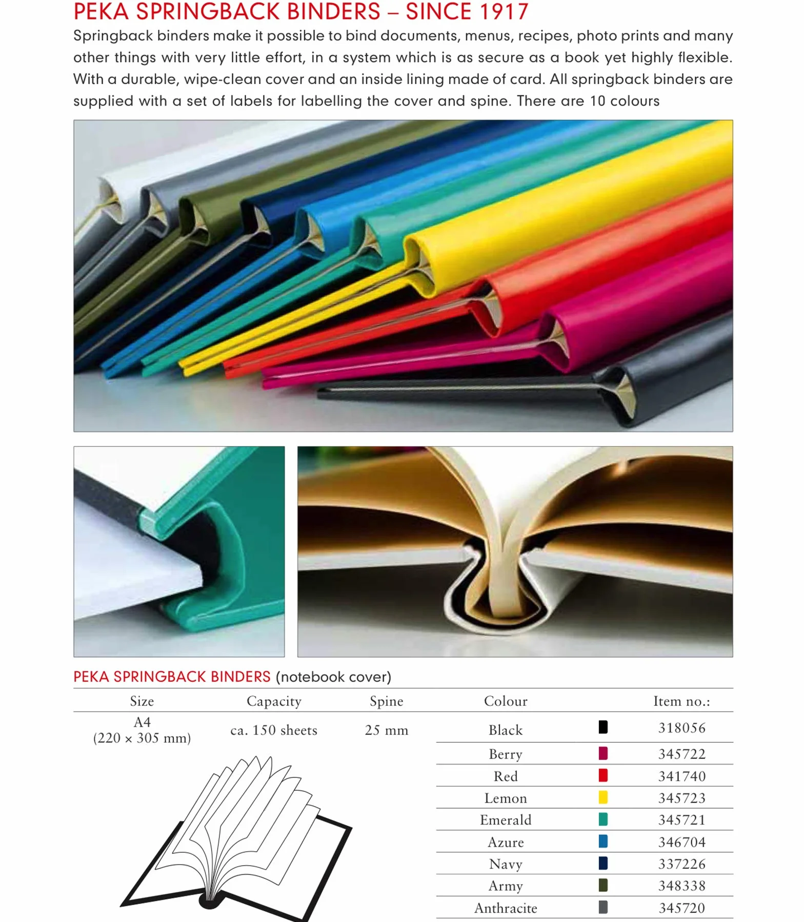 LEUCHTTURM1917 PEKA Reliure Automatique A5 150 pages noir