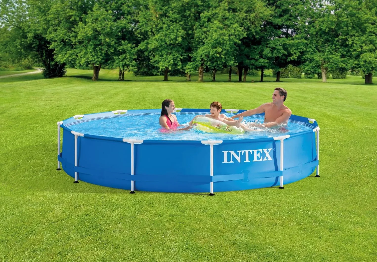 Intex Piscine hors-sol cadre métal 366 x 76 cm 28212GN