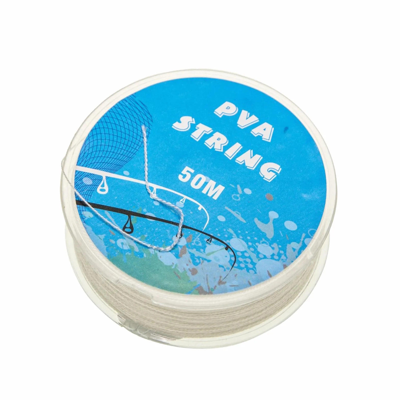 Corde de pêche soluble dans l'eau, fil d'appât blanc, 7,5 x 2,5 cm, accessoires de pêche en rivière