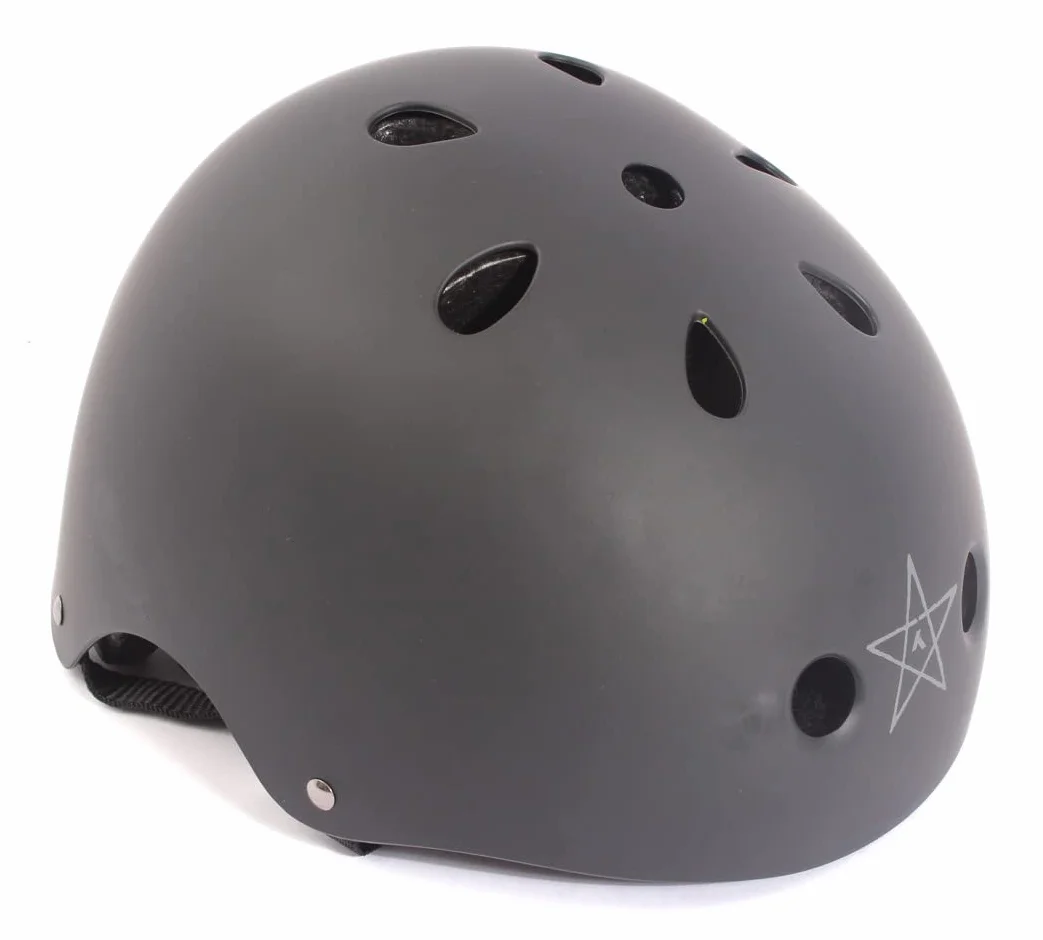 KHE Pro BMX Freestyle Casque Enfants Skate Scooter Mat Noir Taille S 48-54cm