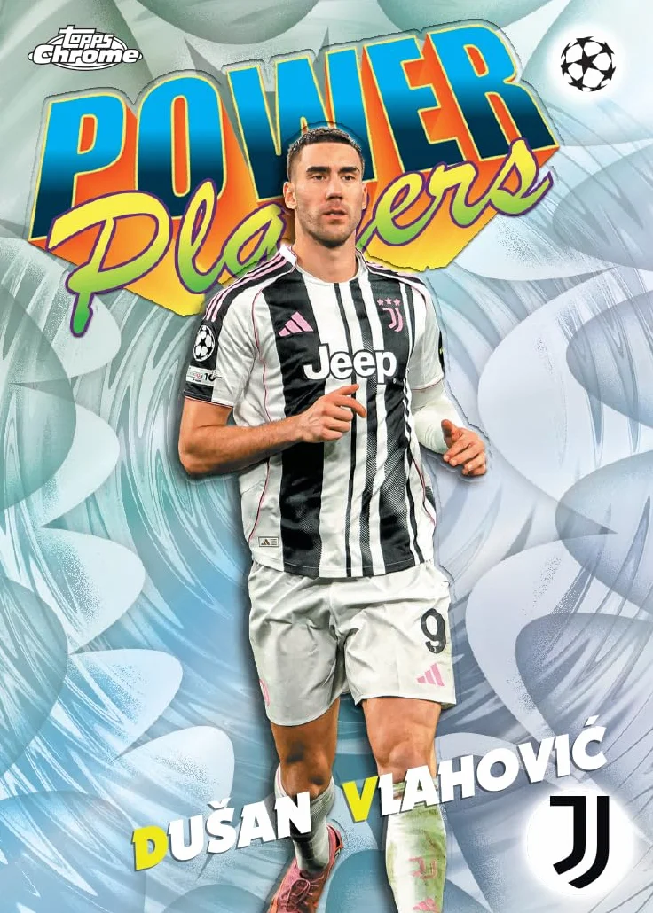 Topps Chrome® UEFA Club Competitions 2025-26 - Value Box (contient 7 paquets par boîte, 4 cartes par paquet)