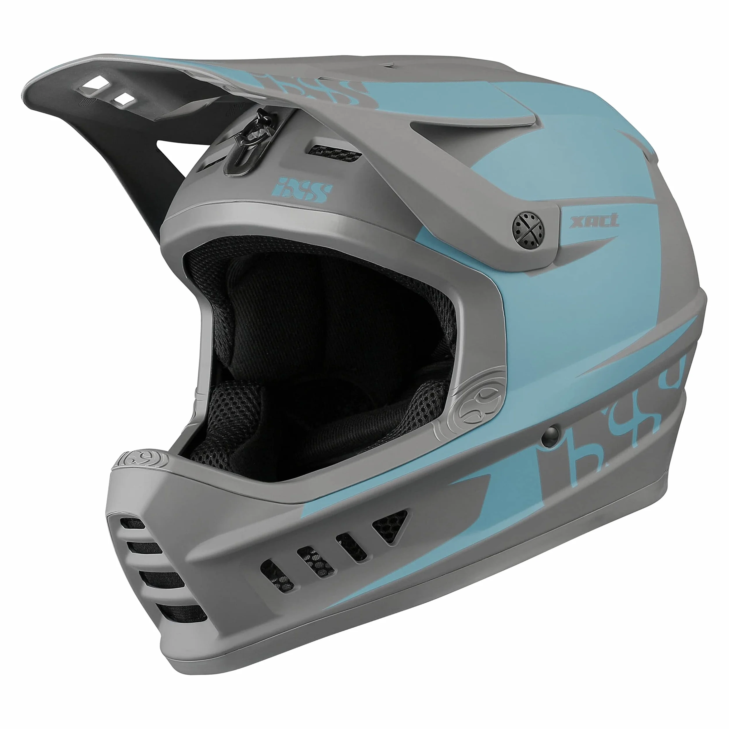 IXS Xact Evo Casque intégral VTT E-Bike BMX Adulte Unisexe Ocean-Graphite SM 53-56cm