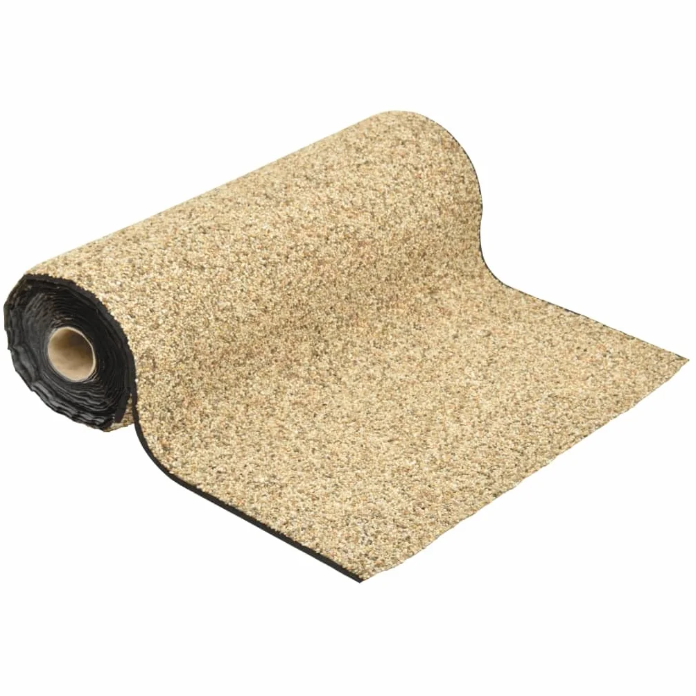 Tomostar Revêtement de Pierre Tapis Gravillonnée Sable Naturel 600x60 cm