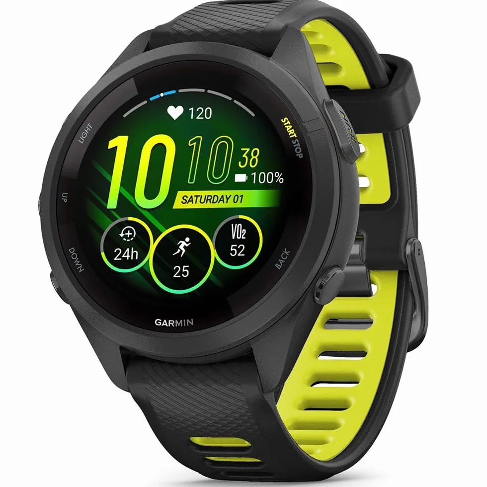 Garmin Forerunner 265S Montre intelligente GPS Noir/jaune