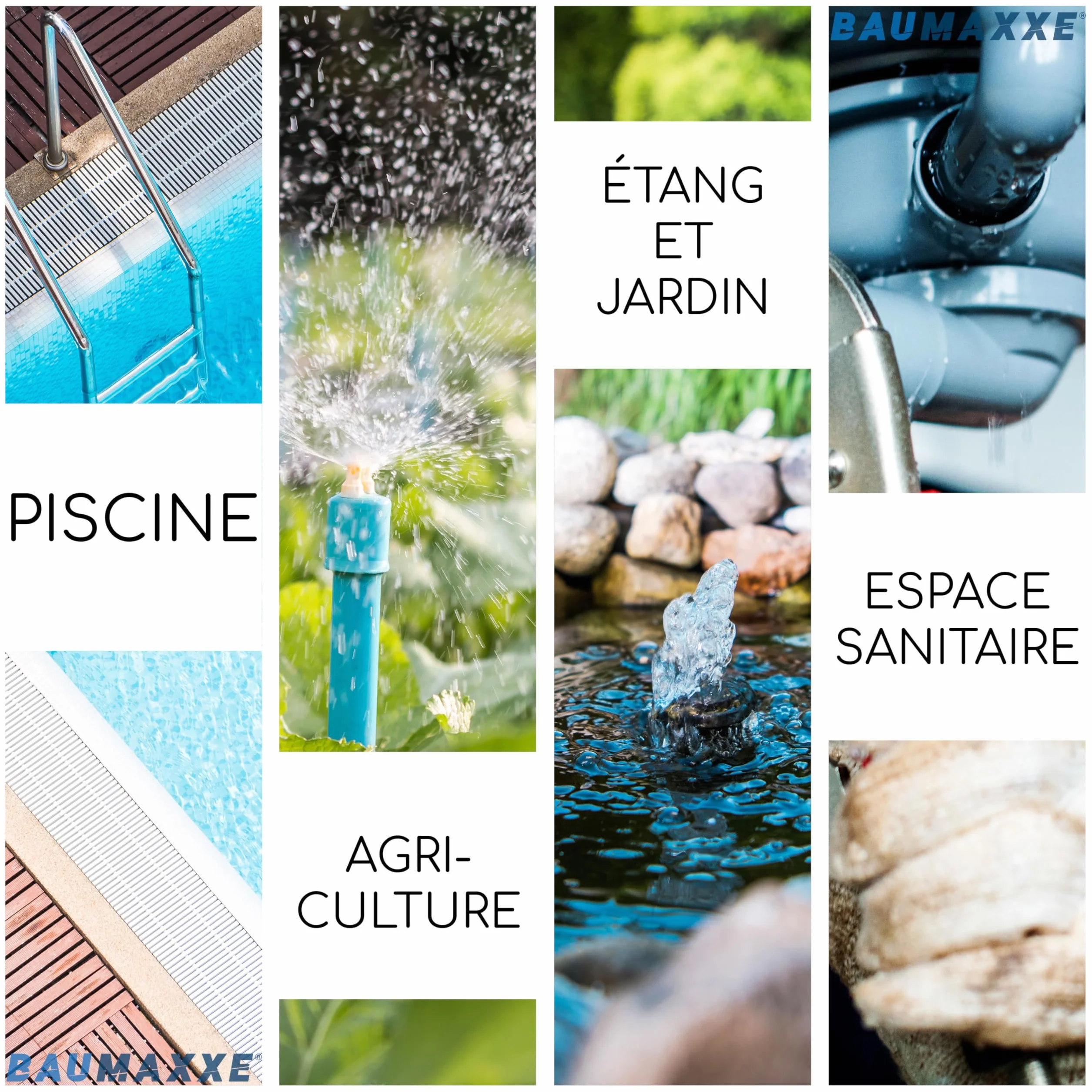 Coude PVC 90° à coller double manchon 50 mm (1 1/2") PVC-U PN16 raccord piscine plomberie irrigation