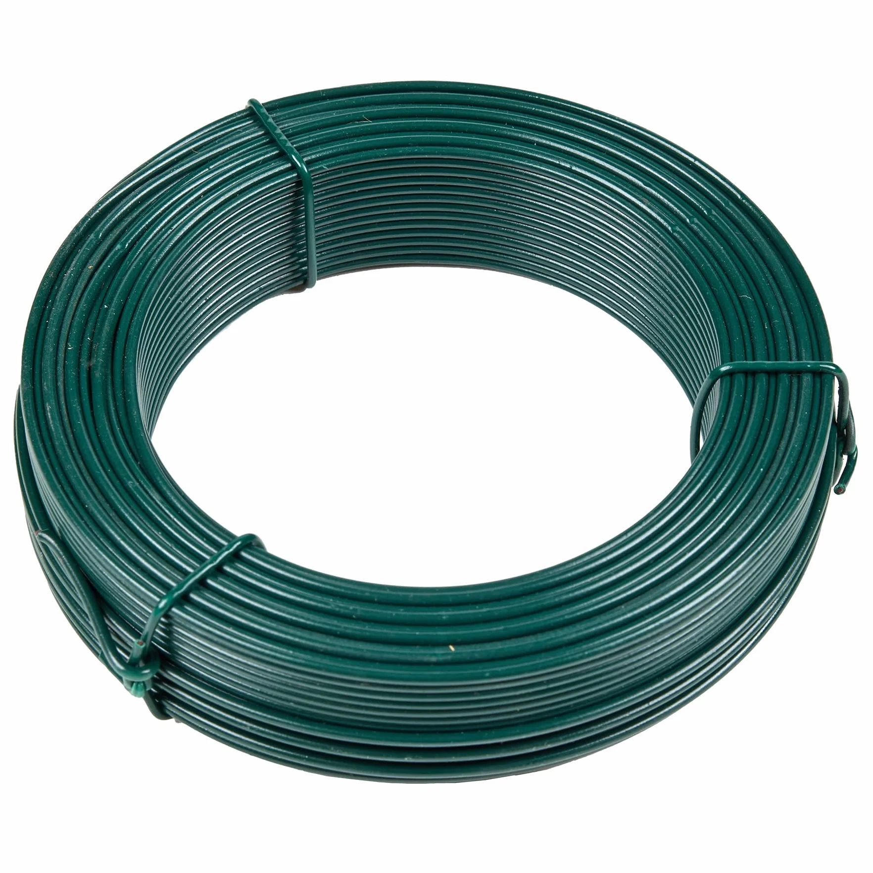 Flandria Fil de tension PVC vert 2,4 mm x 50 m – Fil acier gainé renforcé pour clôture