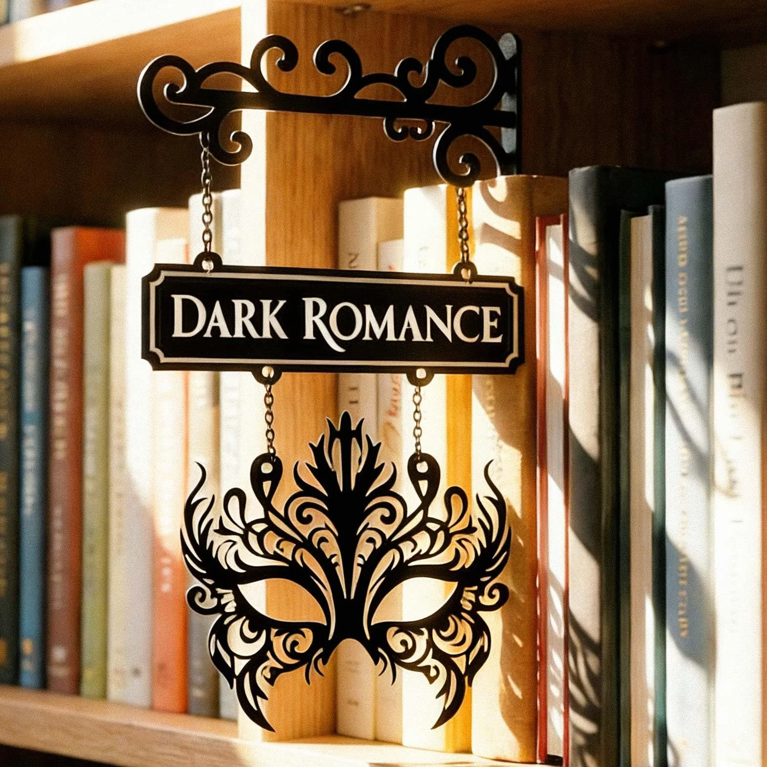 Serre-Livres Personnalisé Séparateur de Livre Robuste Taverne pour Étagères Bureau Décoration Bibliothèque Cadeau Lecteur